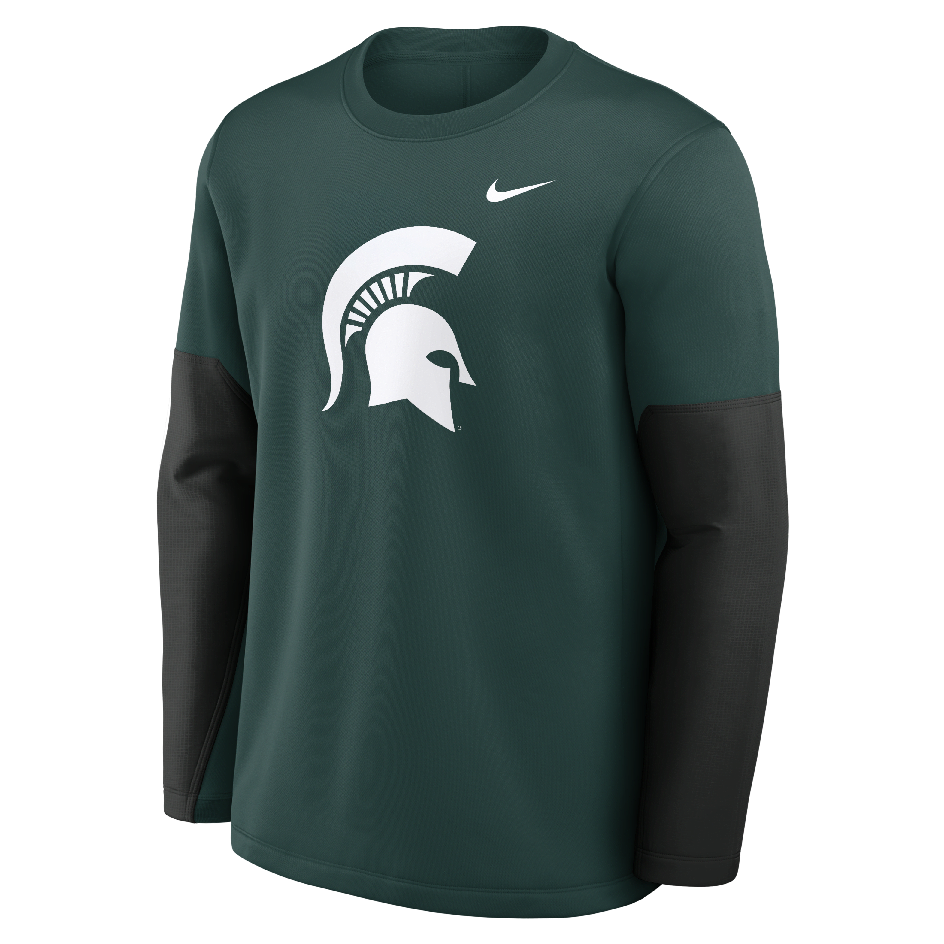 Michigan State Sideline Coach Men's Nike Therma-FIT College Long-Sleeve T-Shirt