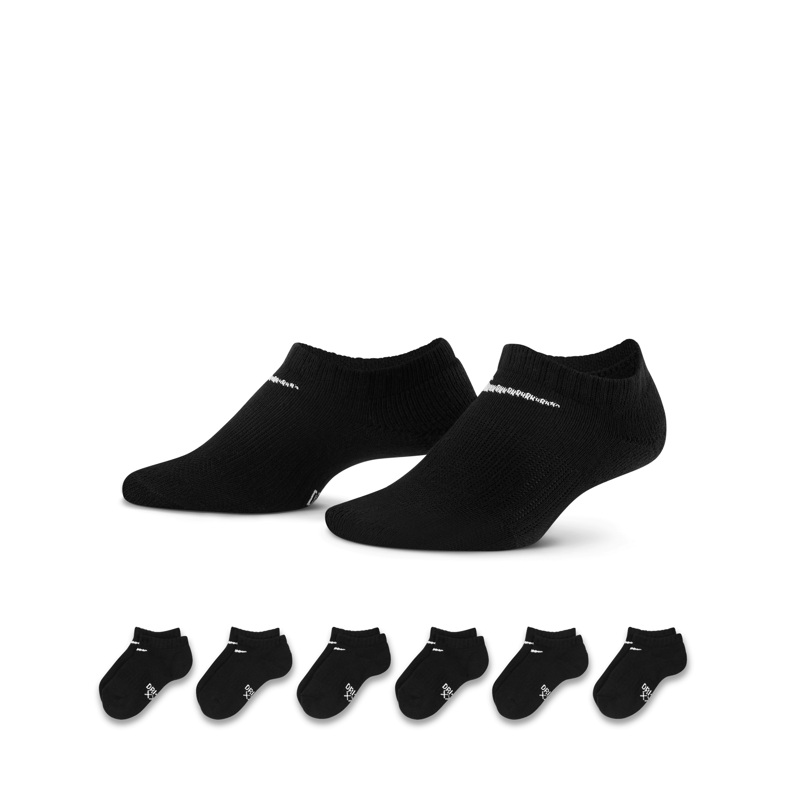 Nike Dri-FIT Performance Basics Little Kids' No-Show Socks (6 Pairs)