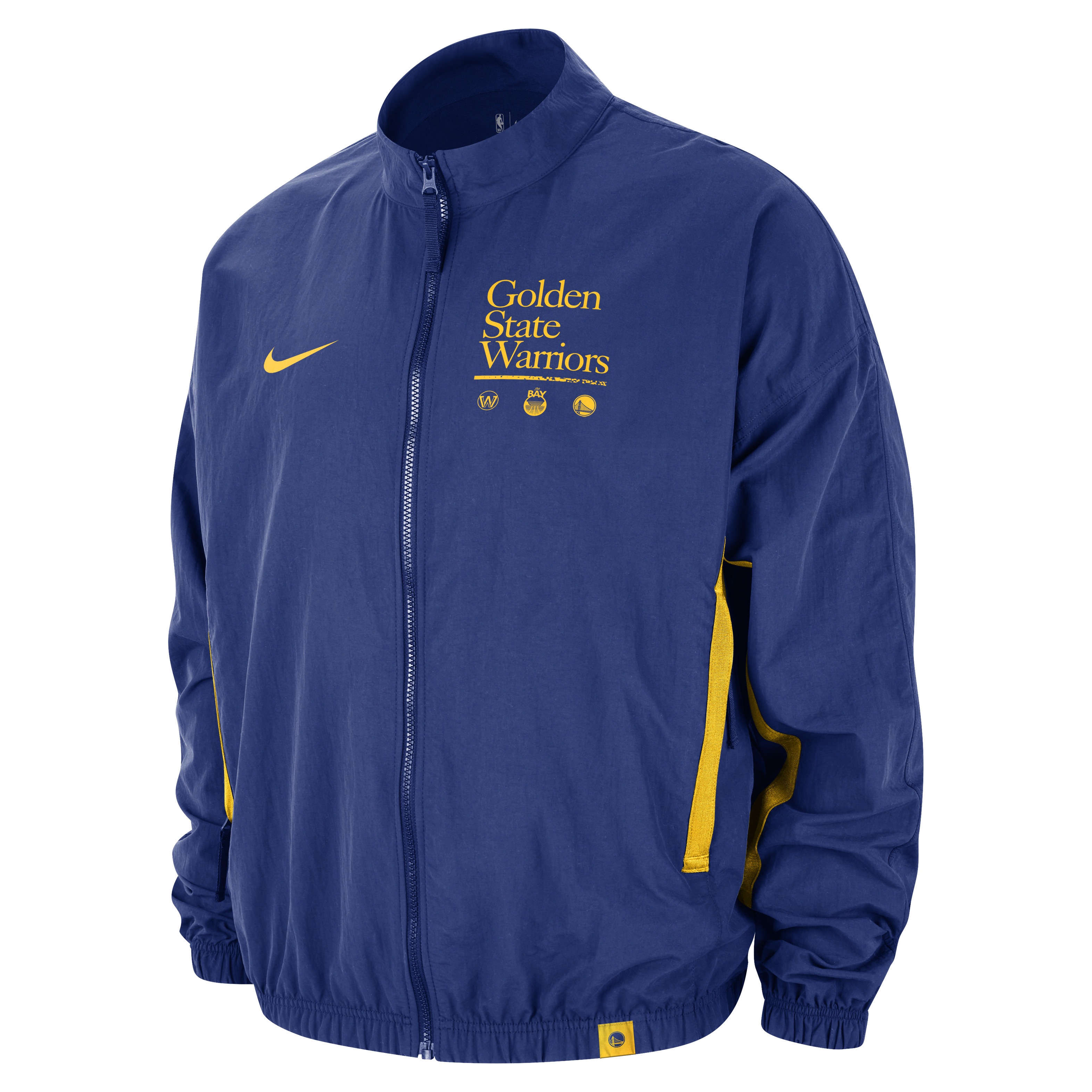 Golden State Warriors DNA Courtside Men's Nike NBA Woven Graphic Jacket