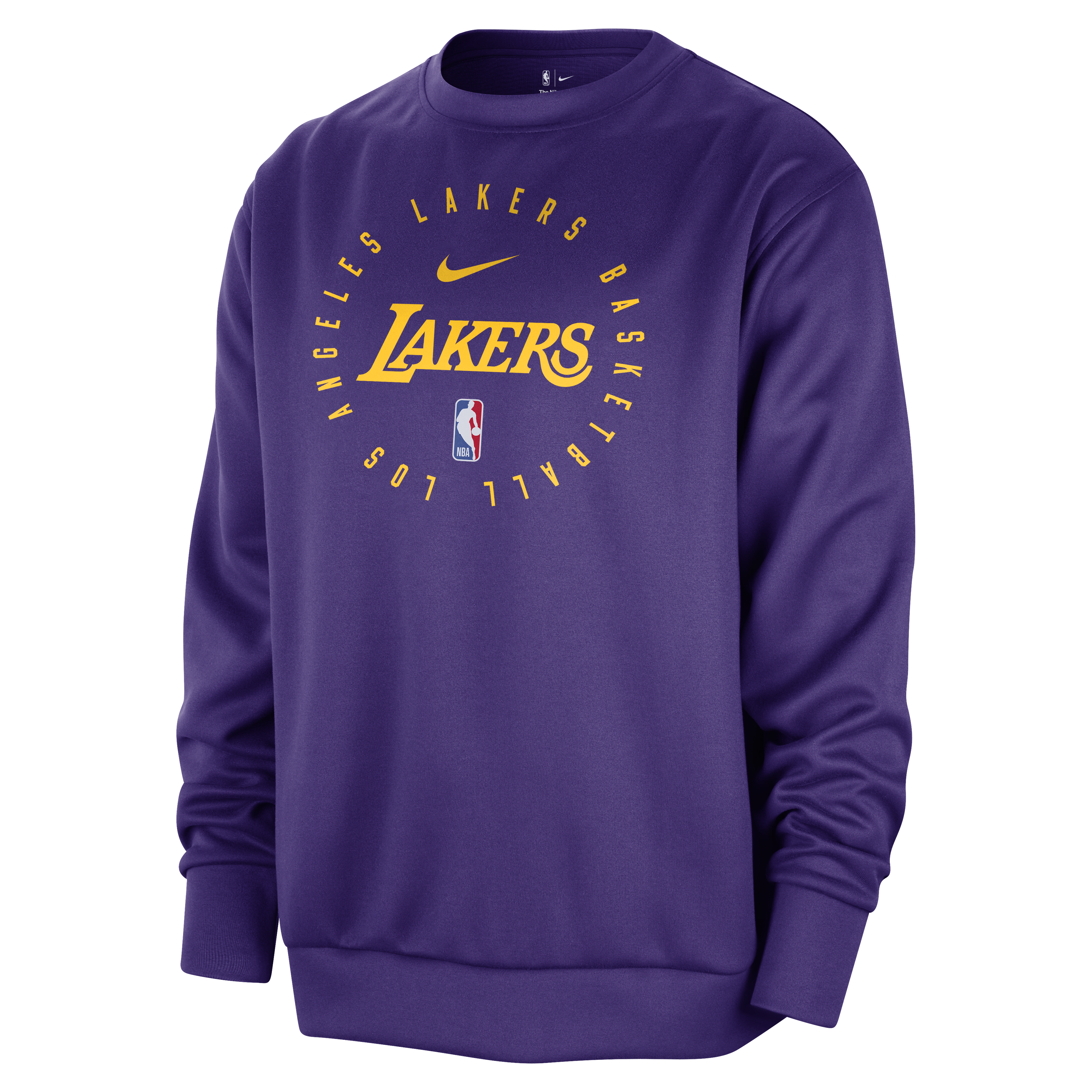 Los Angeles Lakers Spotlight Men's Nike Dri-FIT NBA Crew-Neck Sweatshirt