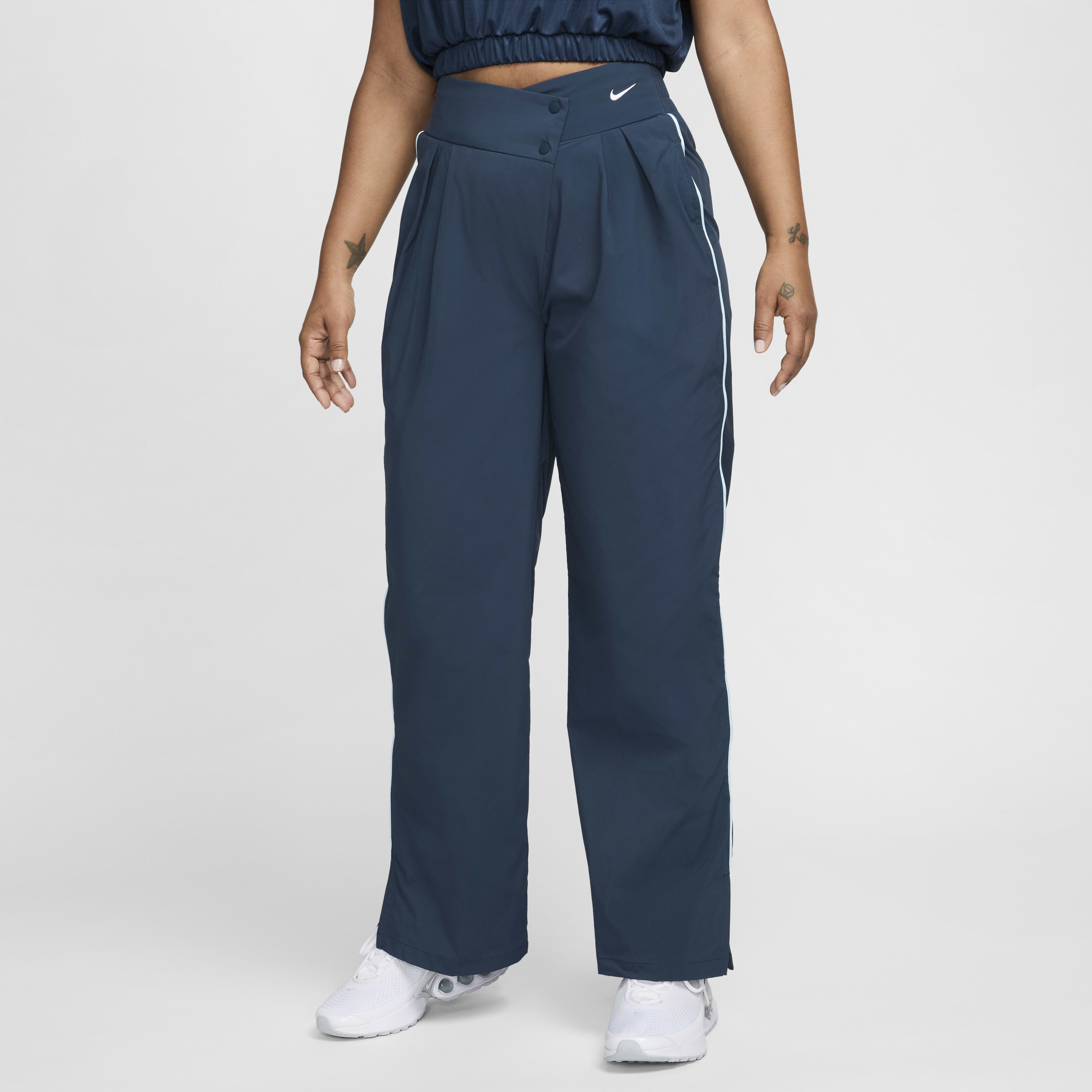 Nike Sportswear Collection Women's Mid-Rise Repel Asymmetrical-Waist Trousers