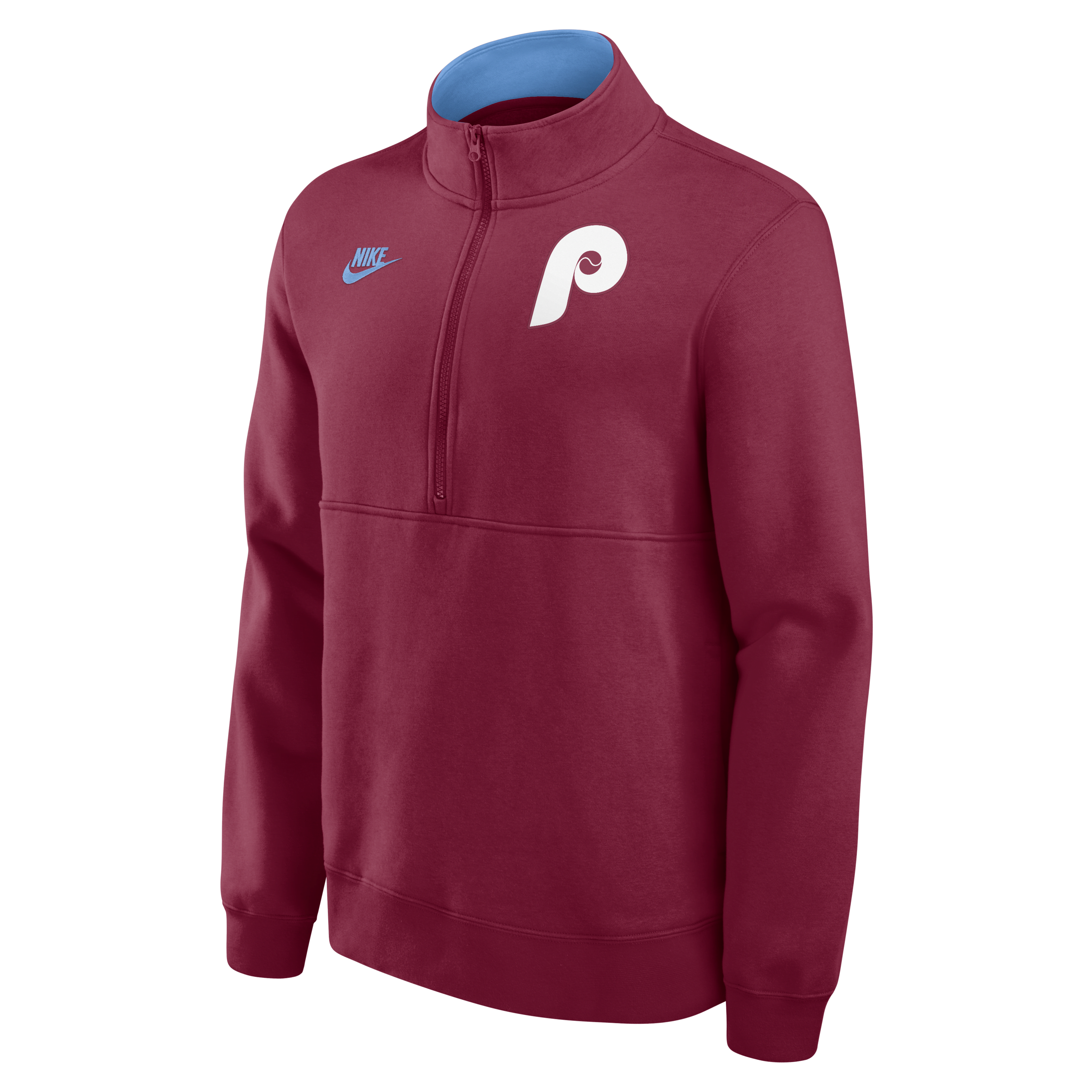 Philadelphia Phillies Cooperstown Men's Nike MLB 1/2-Zip Crew