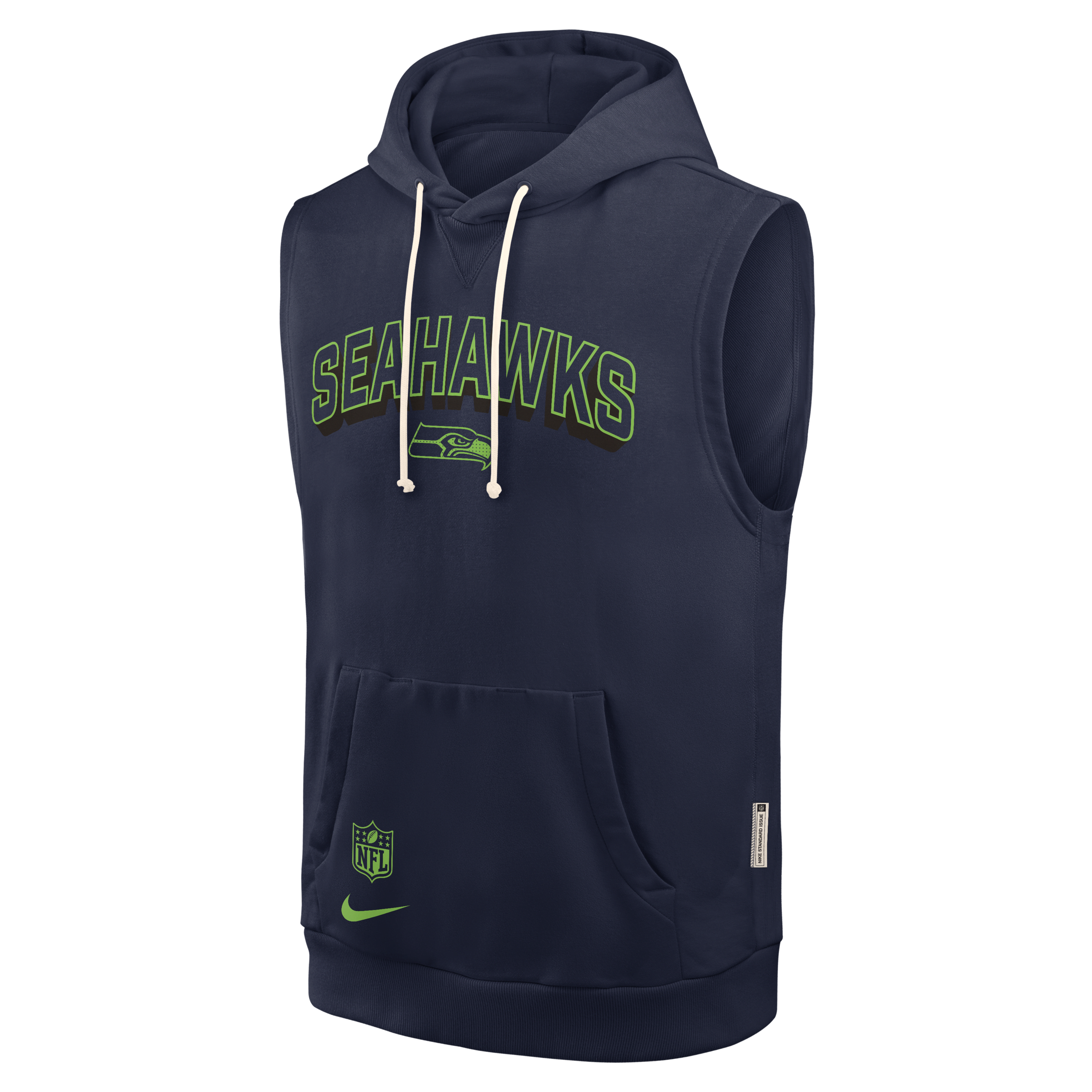 Seattle Seahawks Sideline Men's Nike Dri-FIT NFL Sleeveless Pullover Hoodie