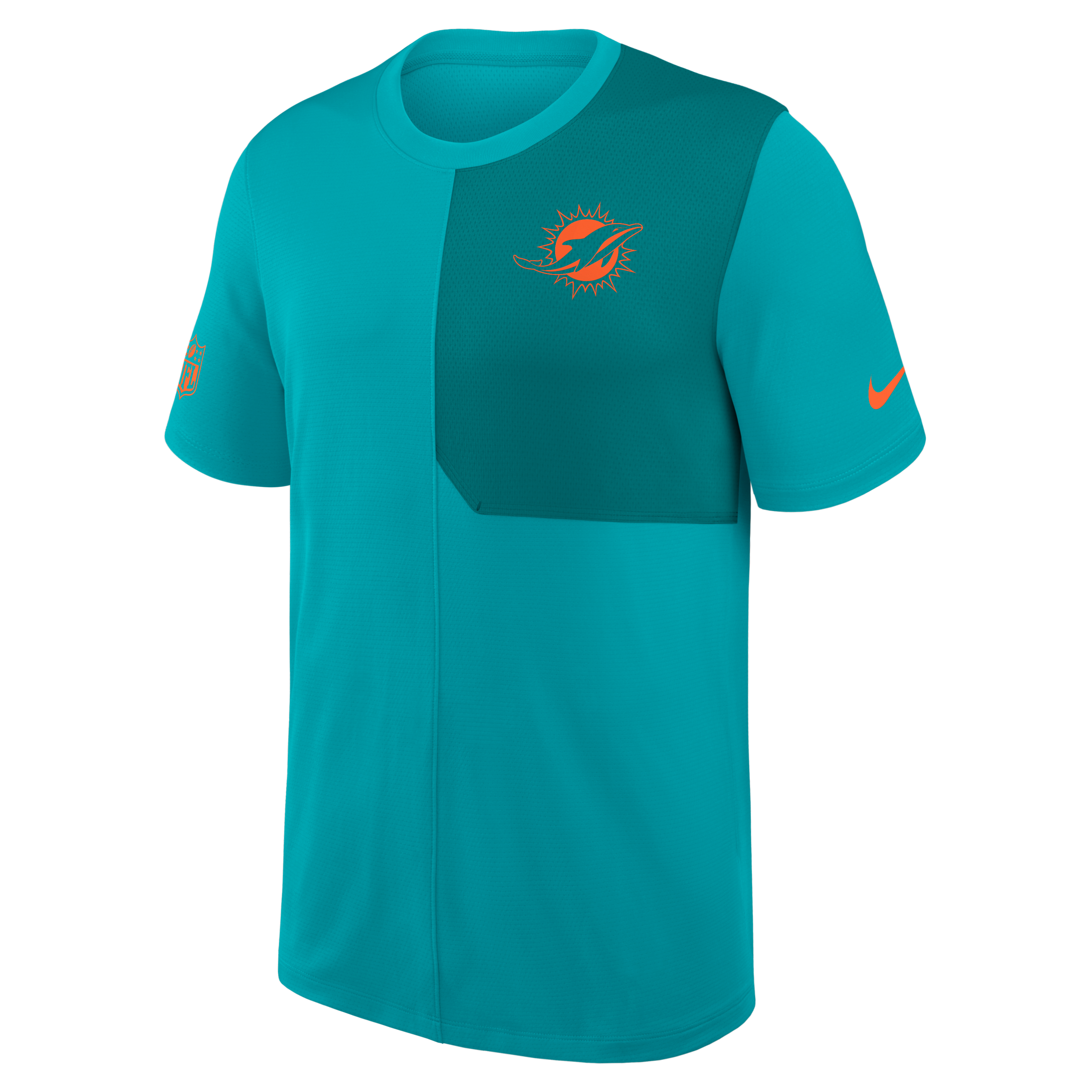 Miami Dolphins Sideline Coach Men's Nike Dri-FIT NFL Top