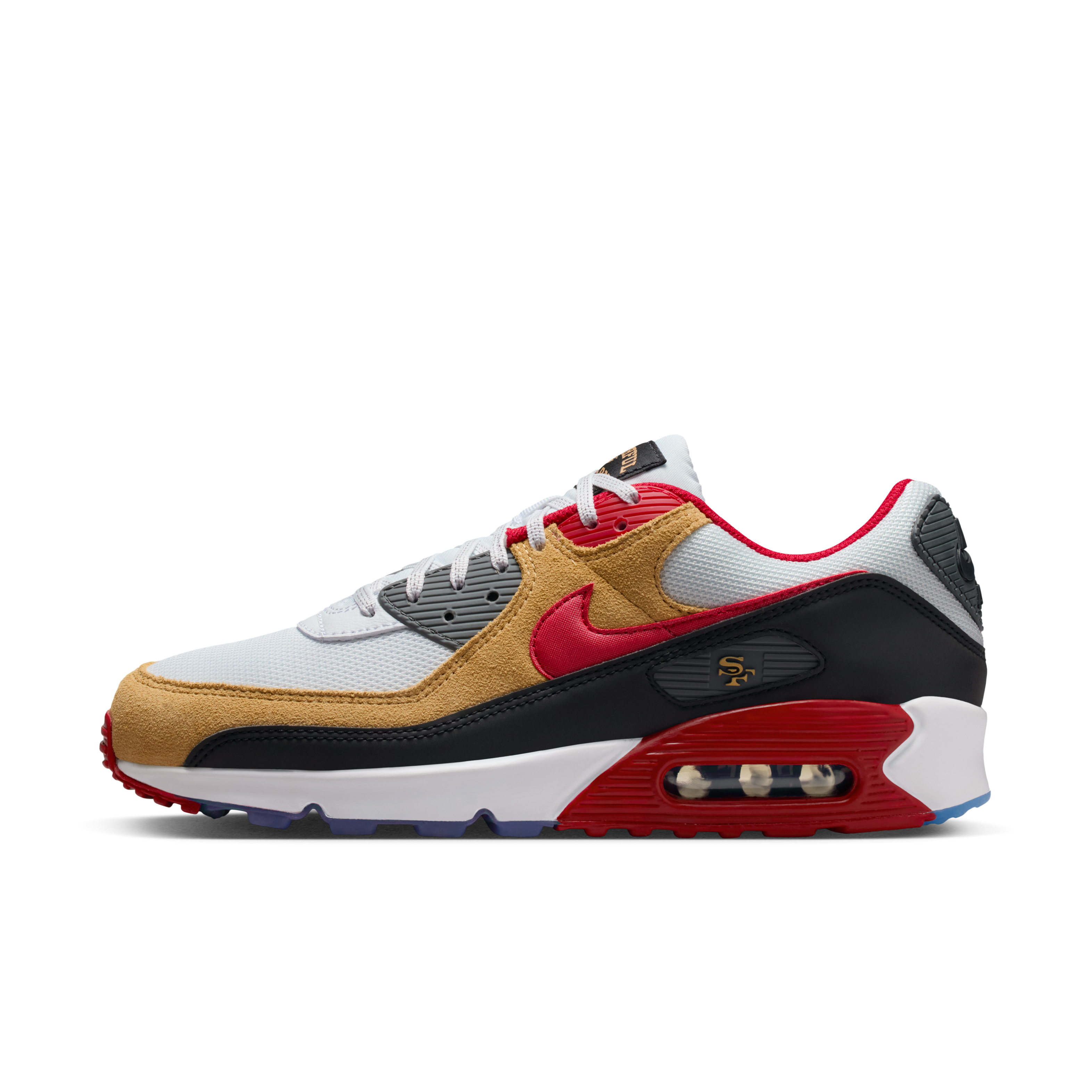 San Francisco 49ers Air Max 90 Men's Nike Shoes
