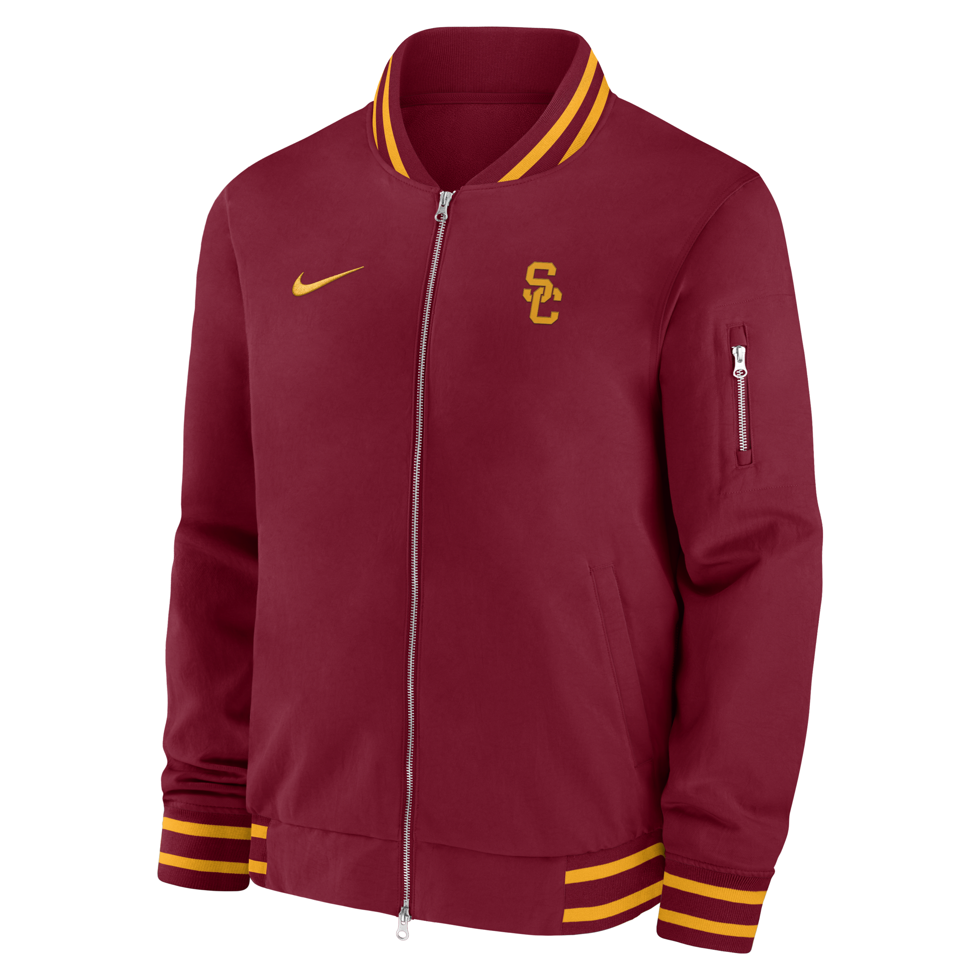 USC Trojans Sideline Men's Nike College Full-Zip Bomber Jacket