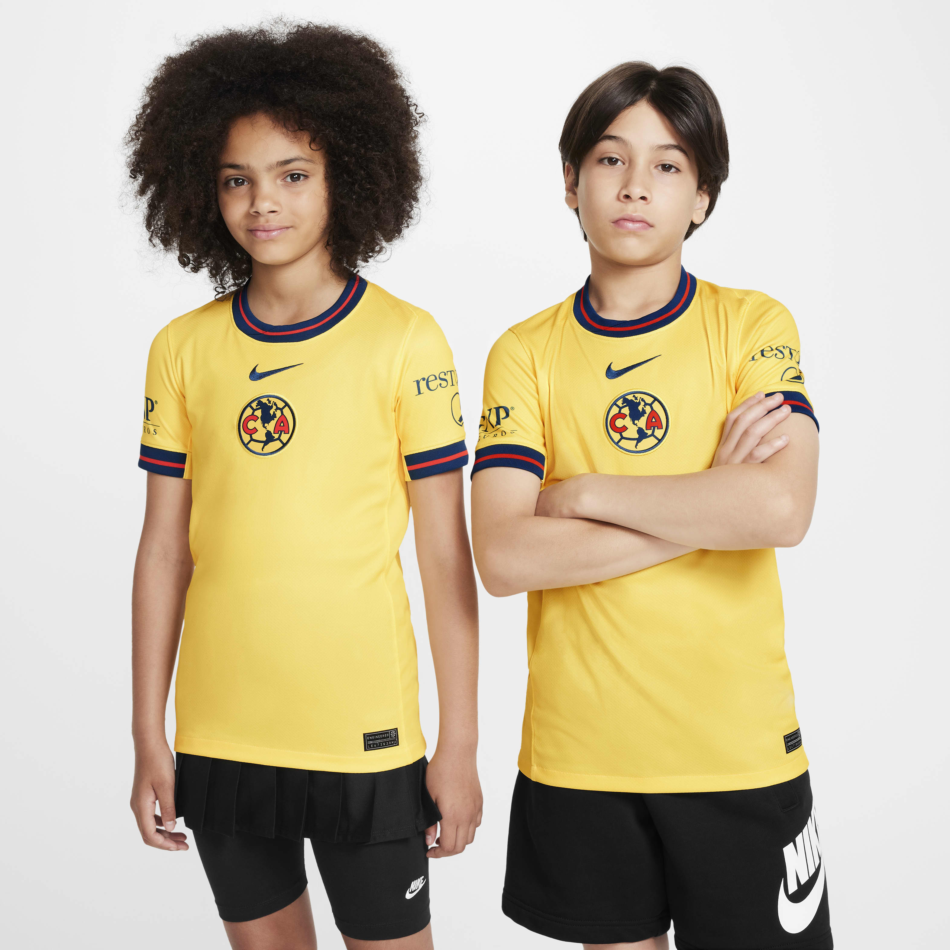 Club América 2024/25 Stadium Home Big Kids' Nike Dri-FIT Soccer Replica Jersey