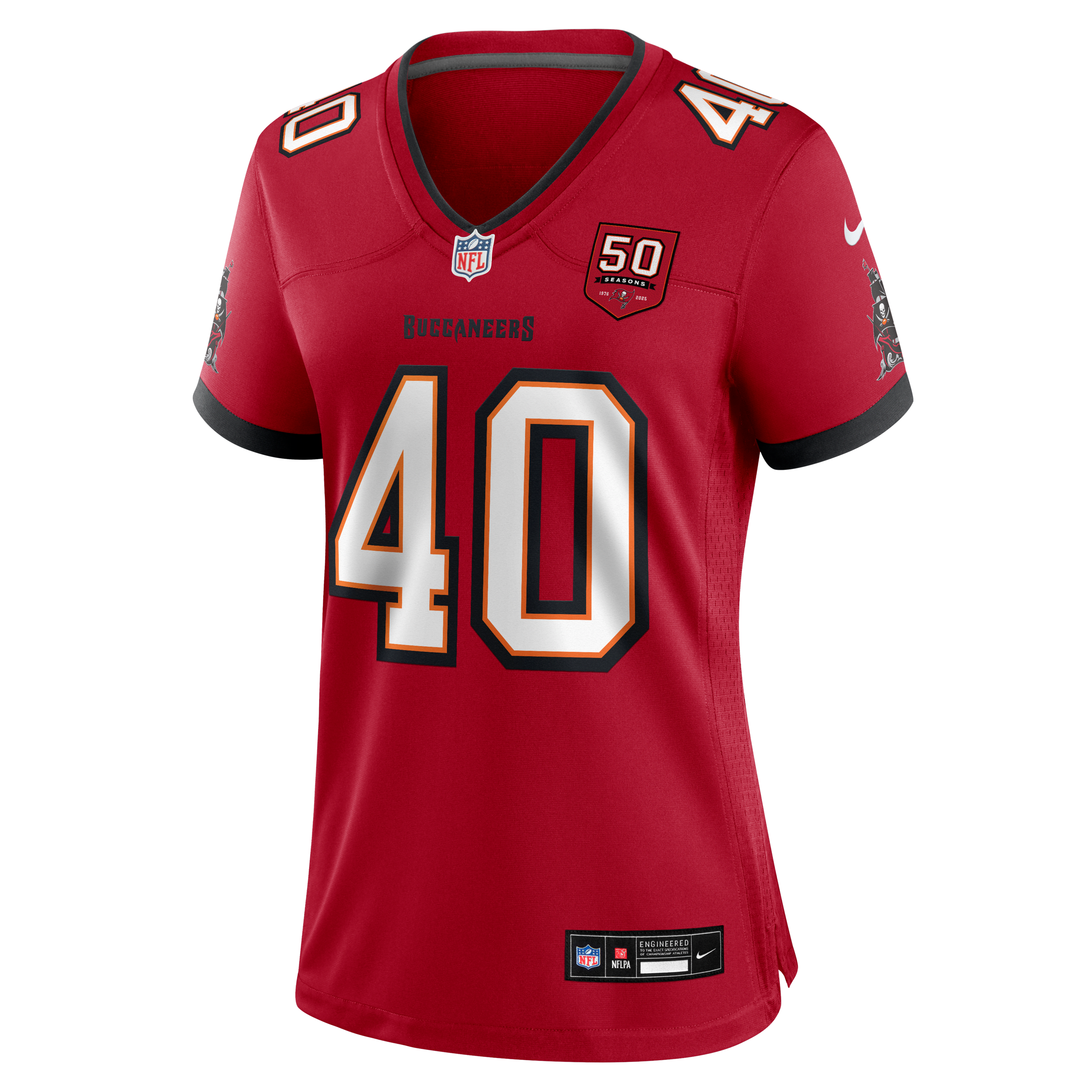Mike Alstott Tampa Bay Buccaneers 50th Anniversary Women’s Nike NFL Game Jersey