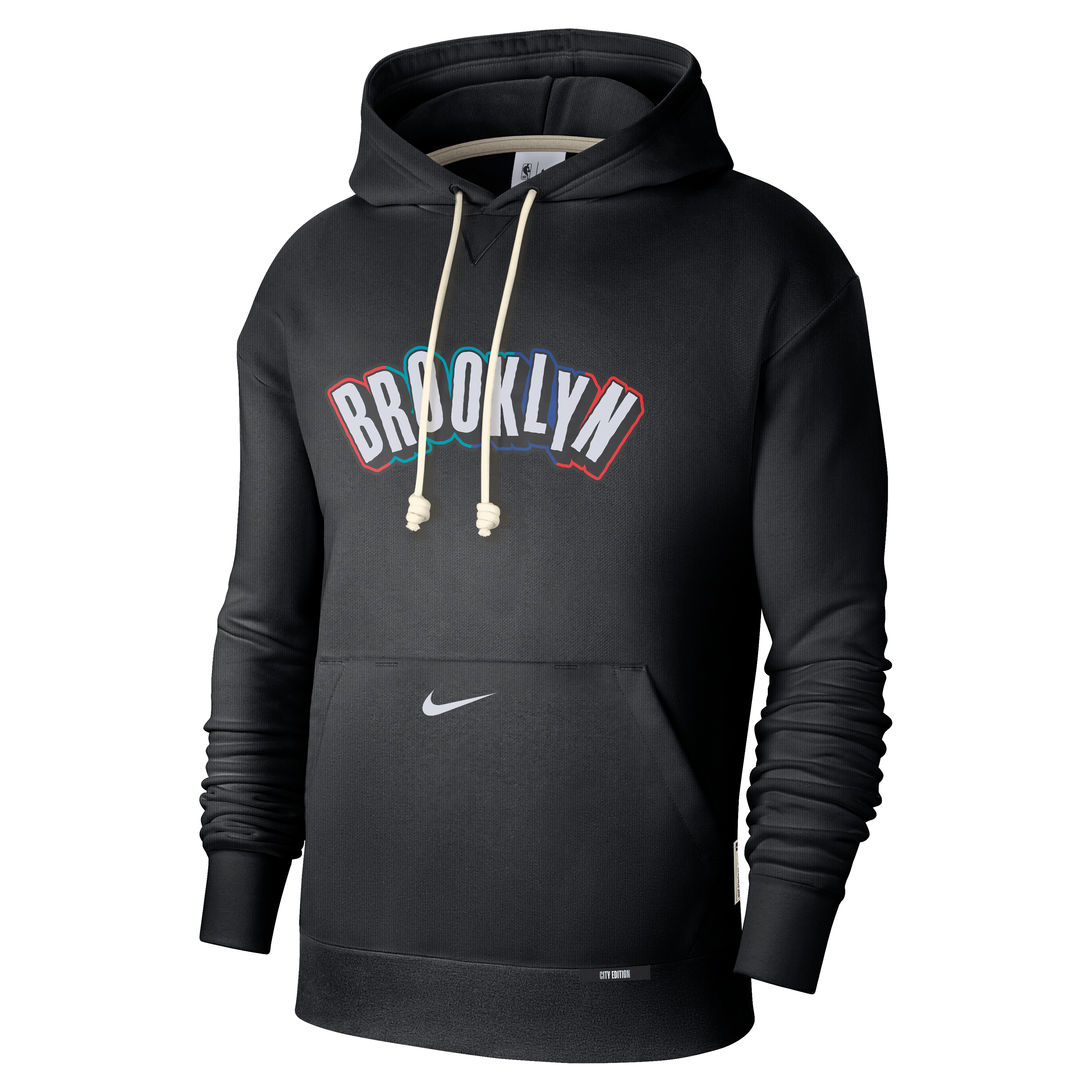 Brooklyn Nets Standard Issue City Edition Men's Nike Dri-FIT NBA Courtside Hoodie