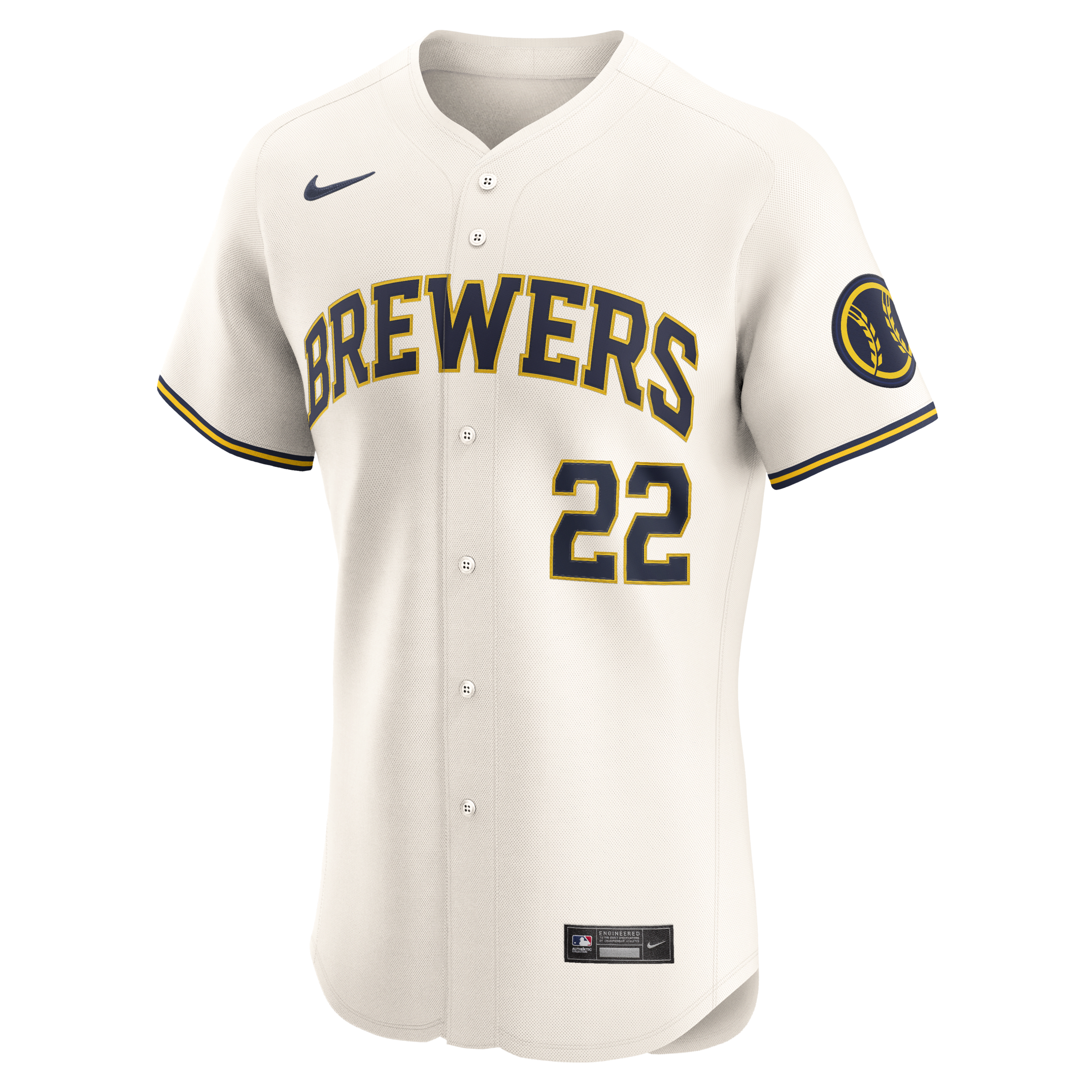 Christian Yelich Milwaukee Brewers Men's Nike Dri-FIT ADV MLB Elite Jersey