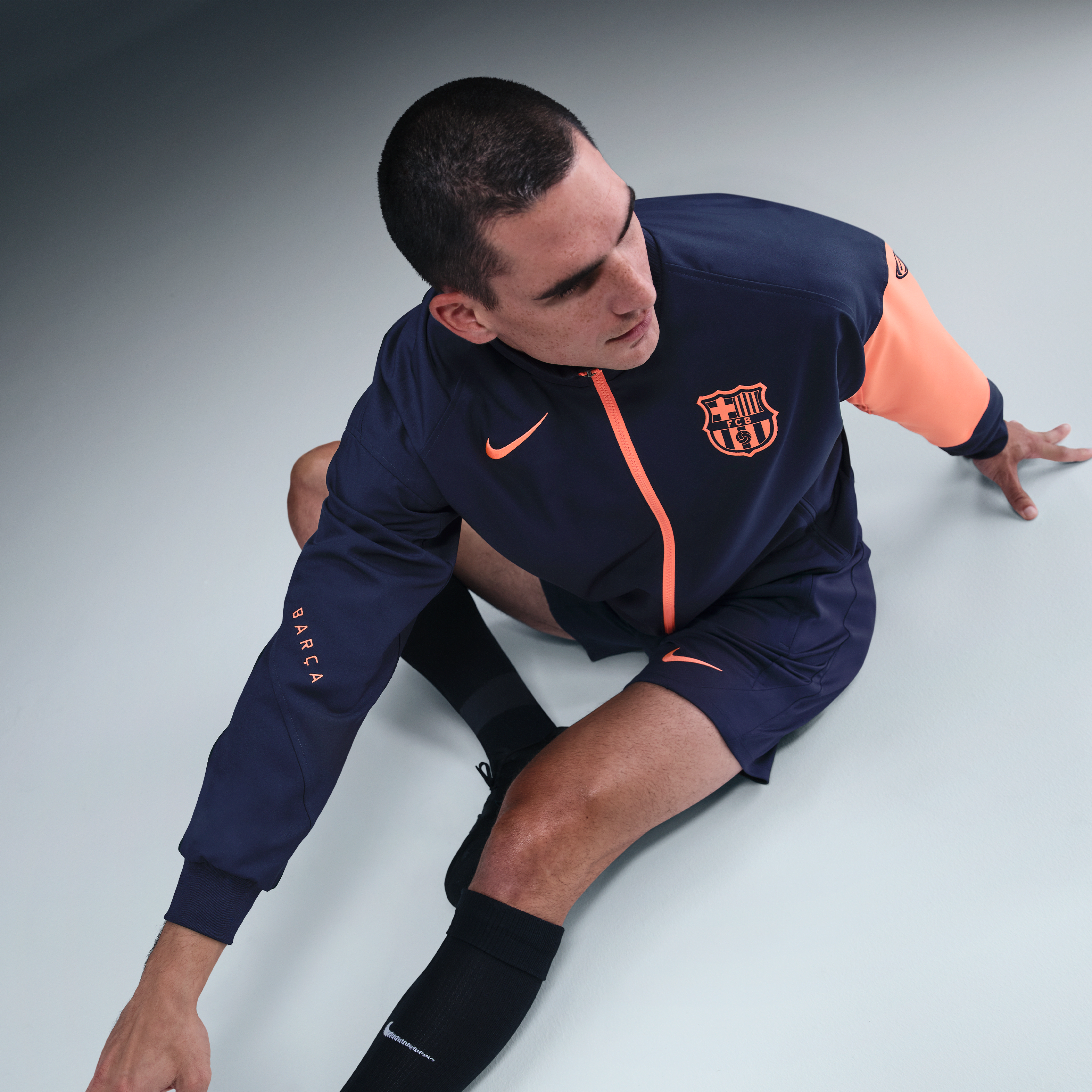 FC Barcelona Strike Third Men's Nike Dri-FIT Total 90 Soccer Anthem Jacket