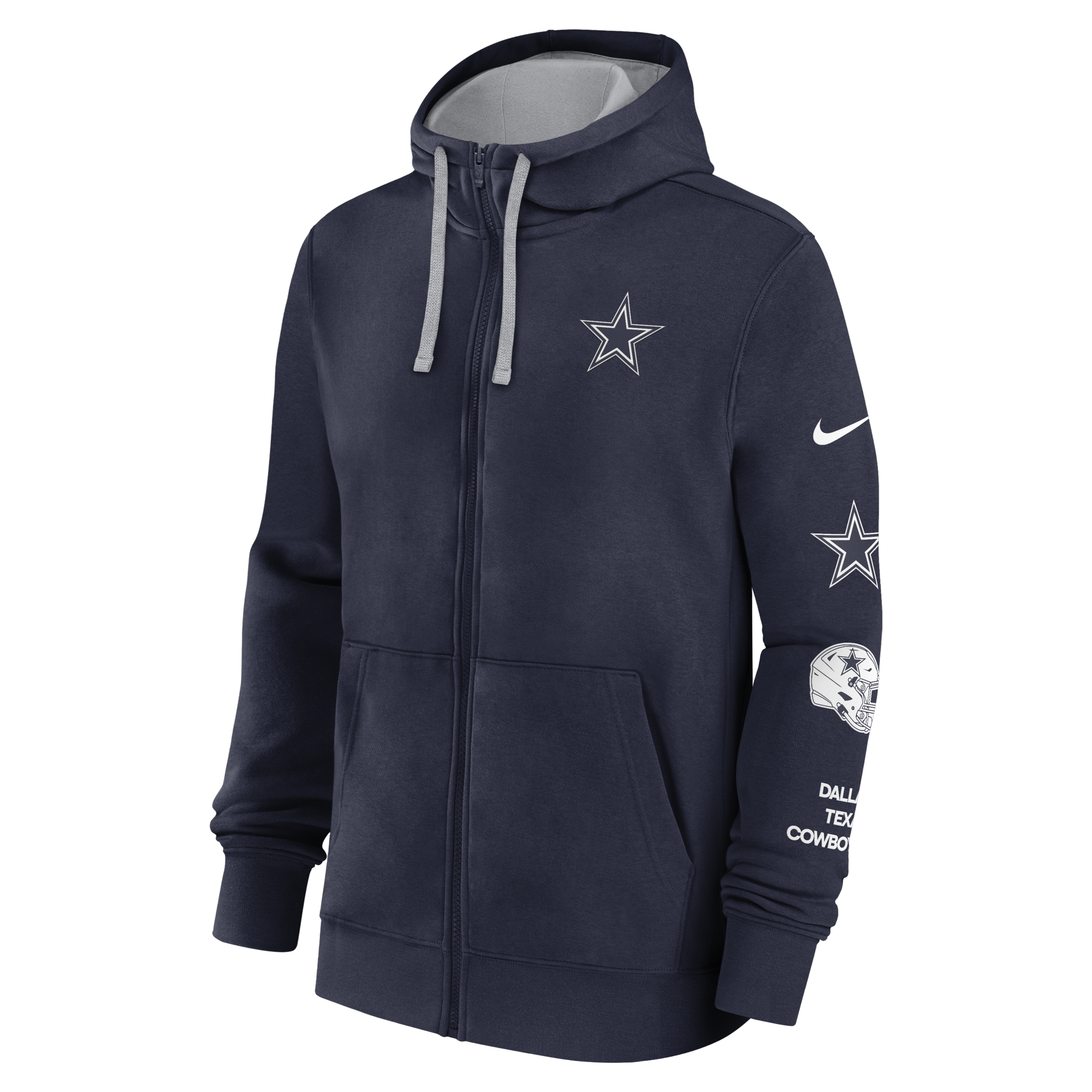 Dallas Cowboys Multi Logo Men's Nike NFL Full-Zip Hoodie