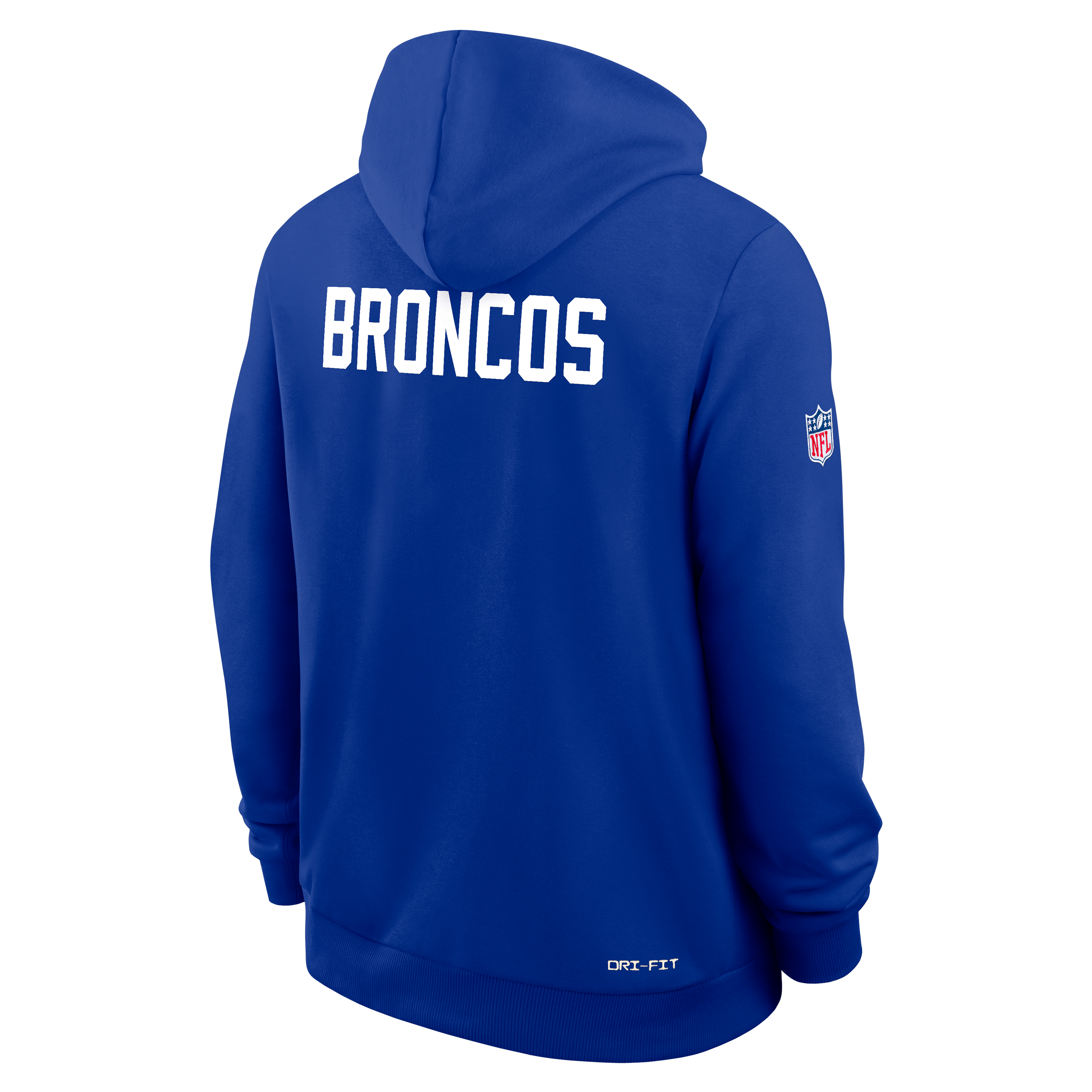 Denver Broncos Alt Offensive Set Play Sideline Men's Nike Dri-FIT NFL Pullover Hoodie