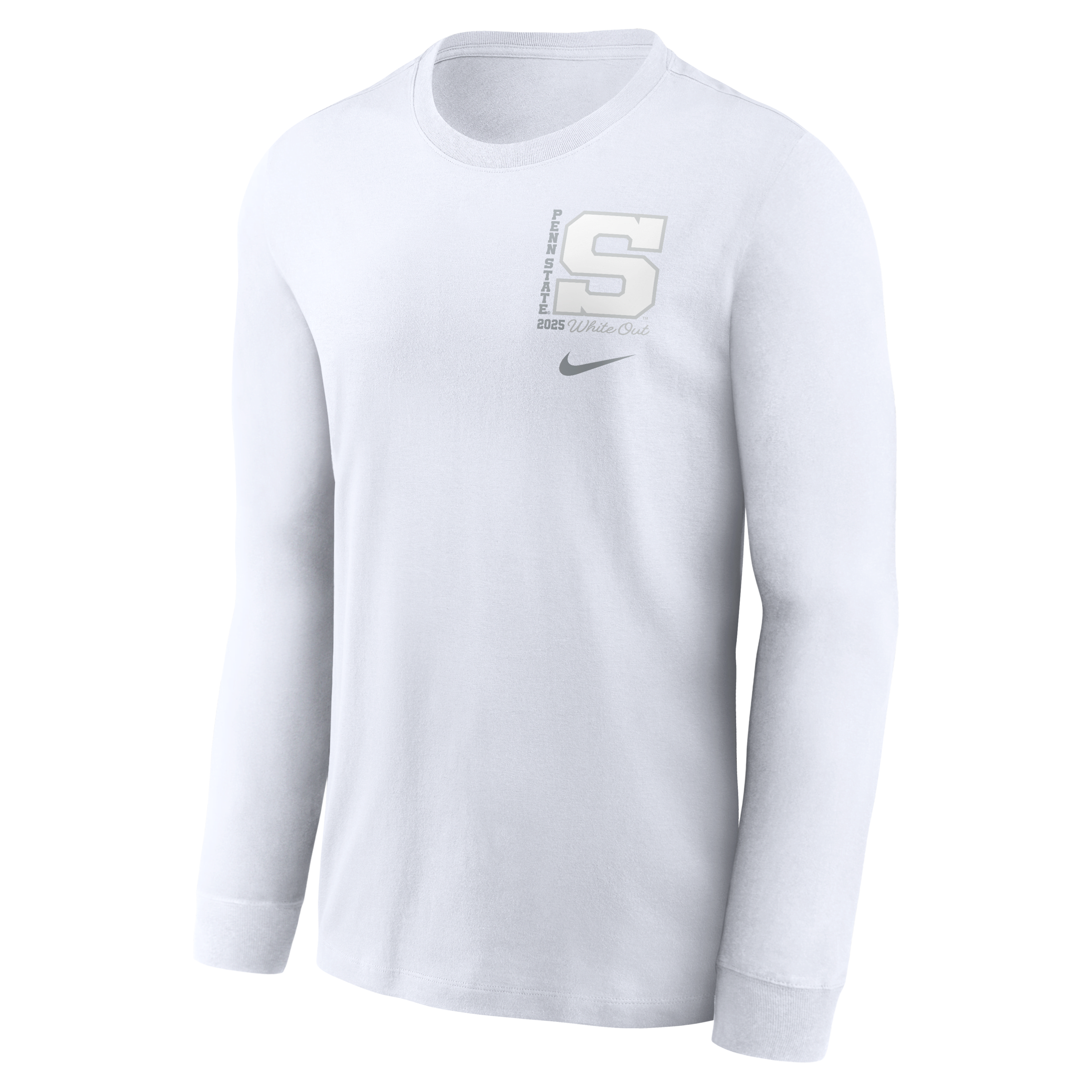 Penn State 2025 White Out Men's Nike College Long-Sleeve T-Shirt