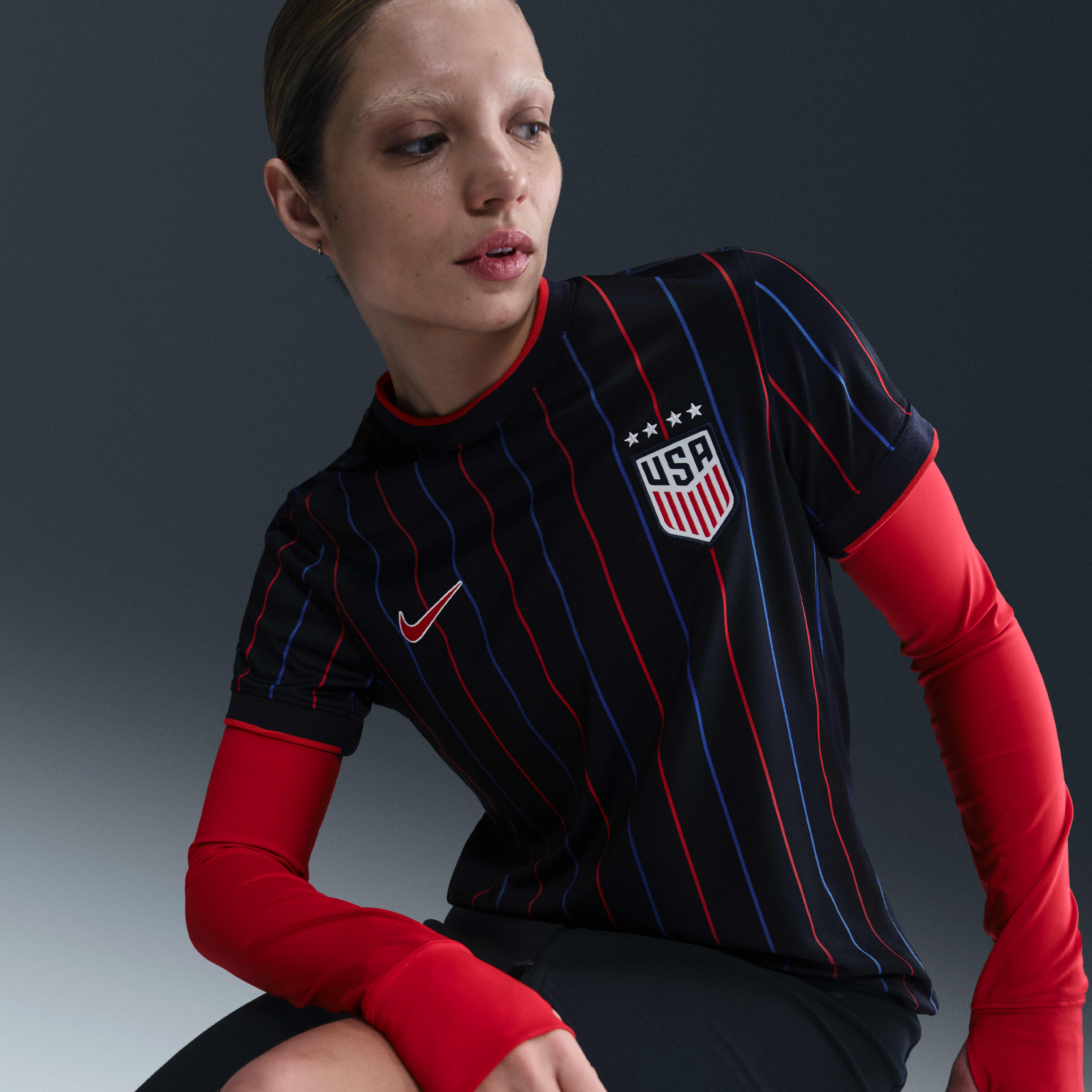 USWNT 2025 Stadium Away (Women's Team) Women's Nike Dri-FIT Soccer Replica Jersey