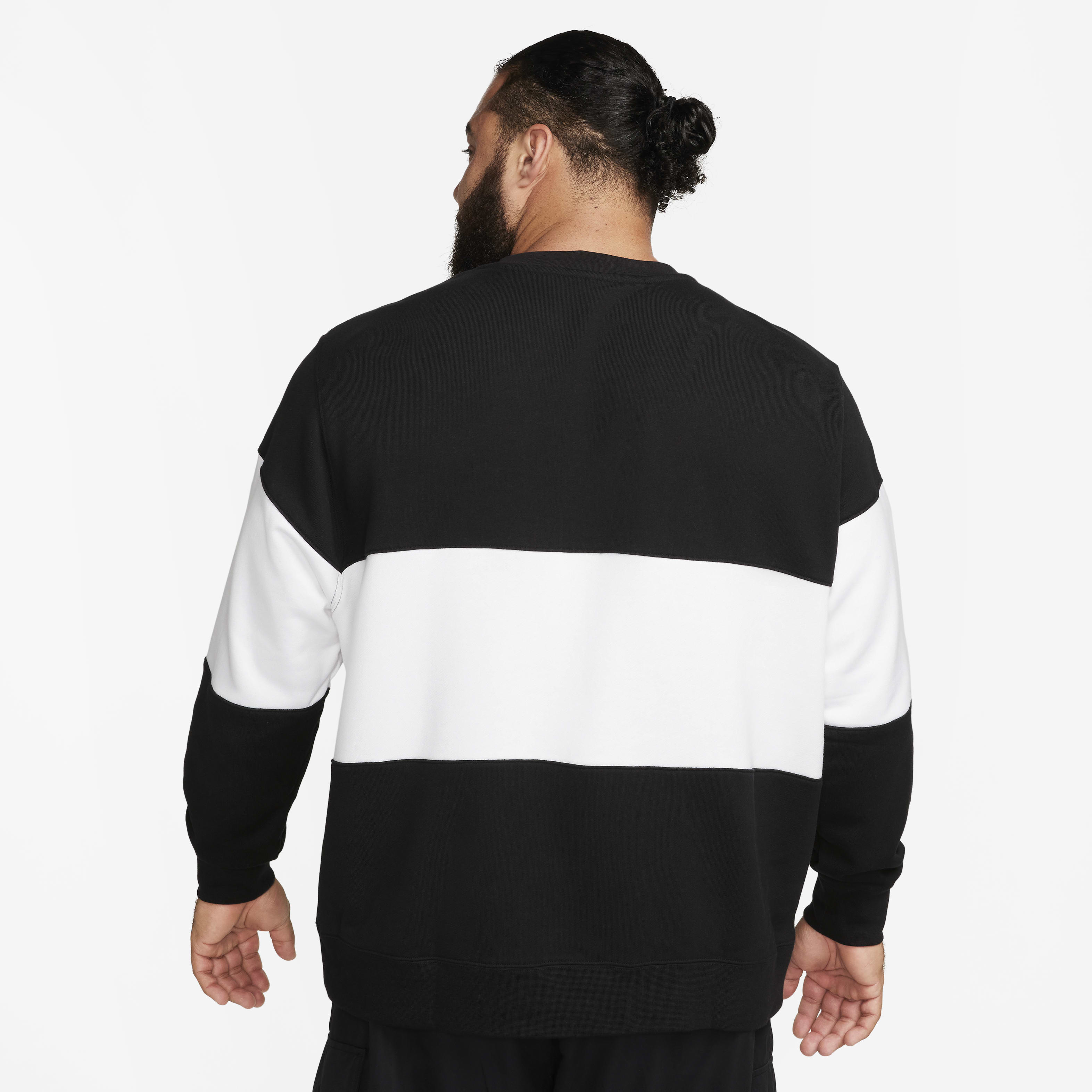 Nike Club Men's French Terry Color-Blocked Crew