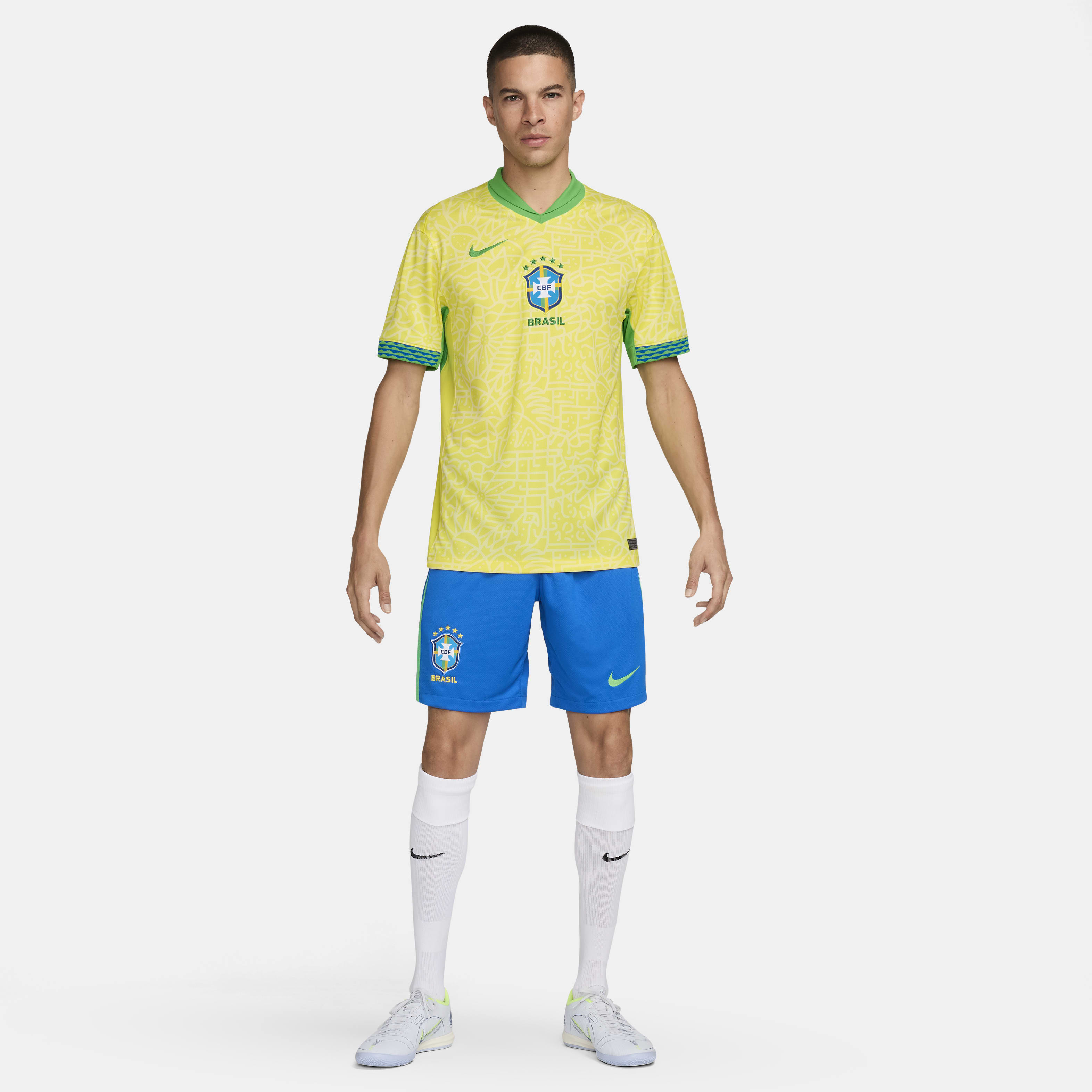 Brazil 2024 Stadium Home Men's Nike Dri-FIT Soccer Replica Jersey