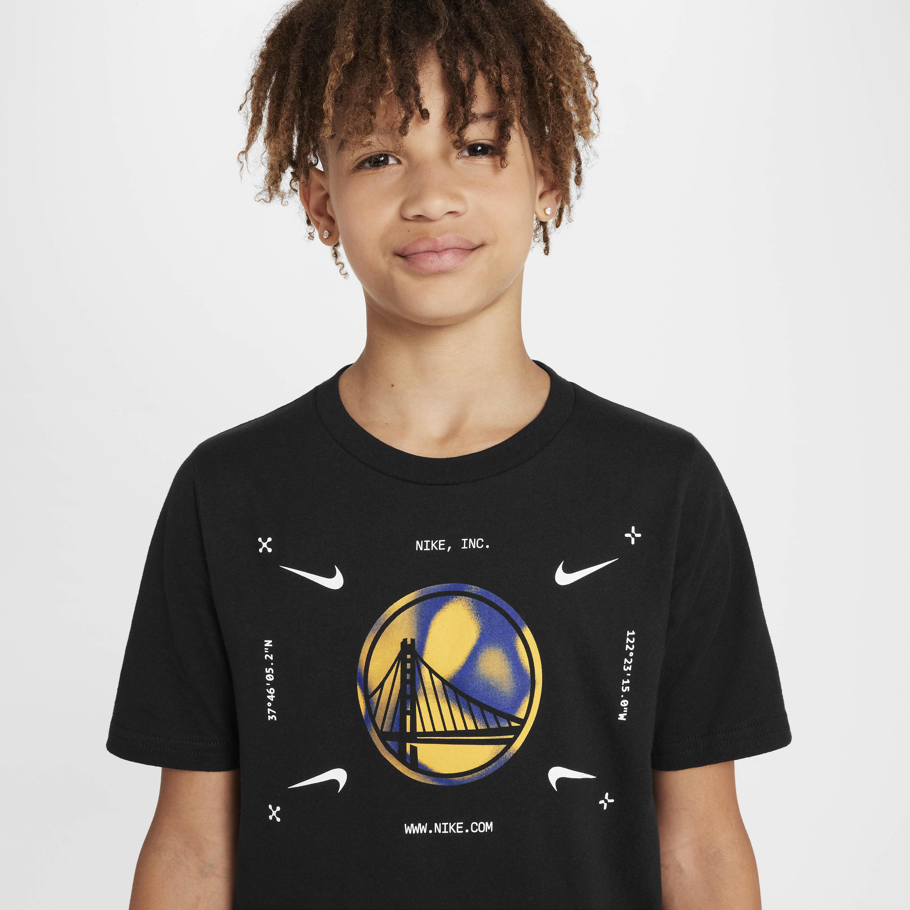 Nike Golden State Warriors Older Kids' (Boys') Nike NBA Logo T-Shirt