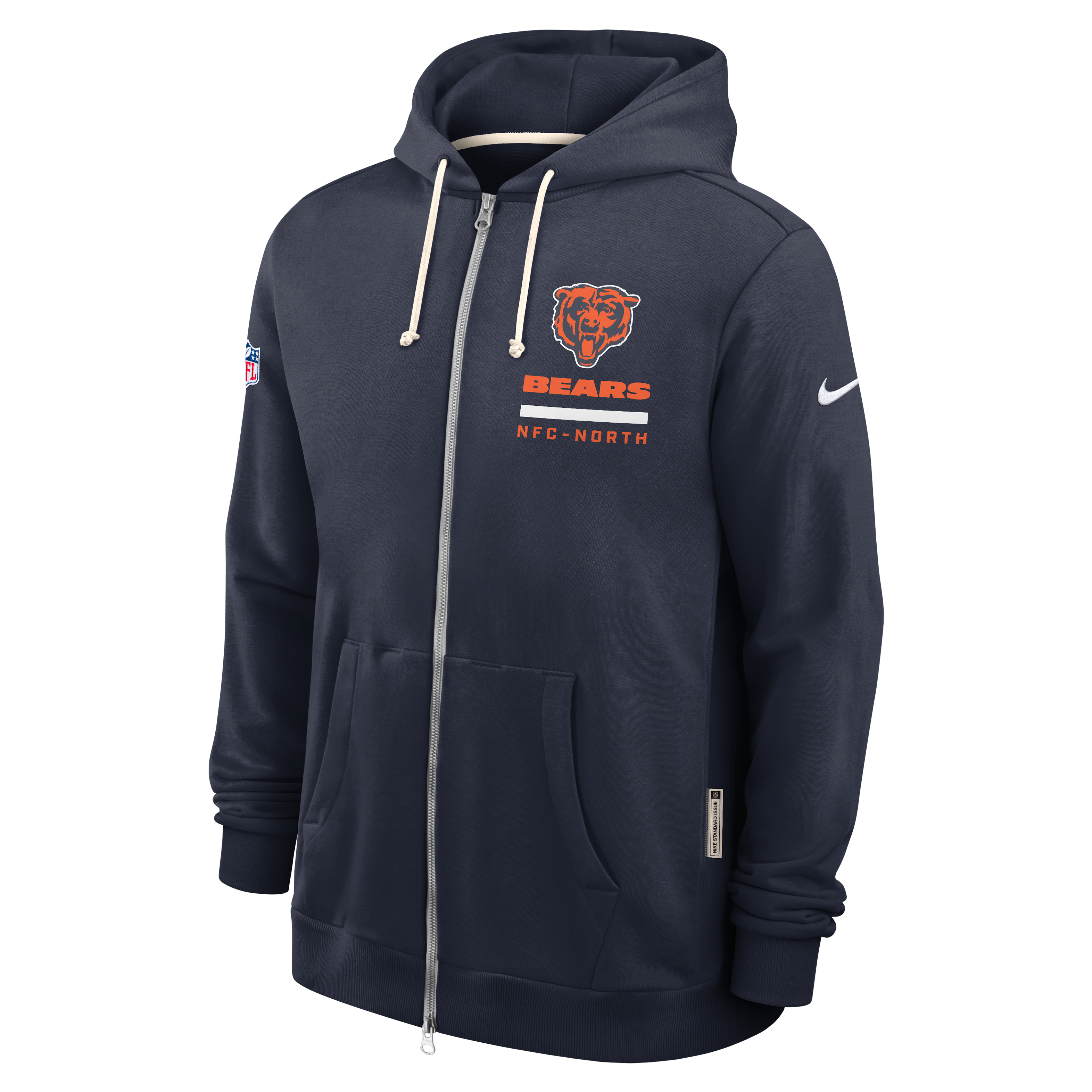 Chicago Bears Utility Player Sideline Men's Nike Dri-FIT NFL Full-Zip Hoodie