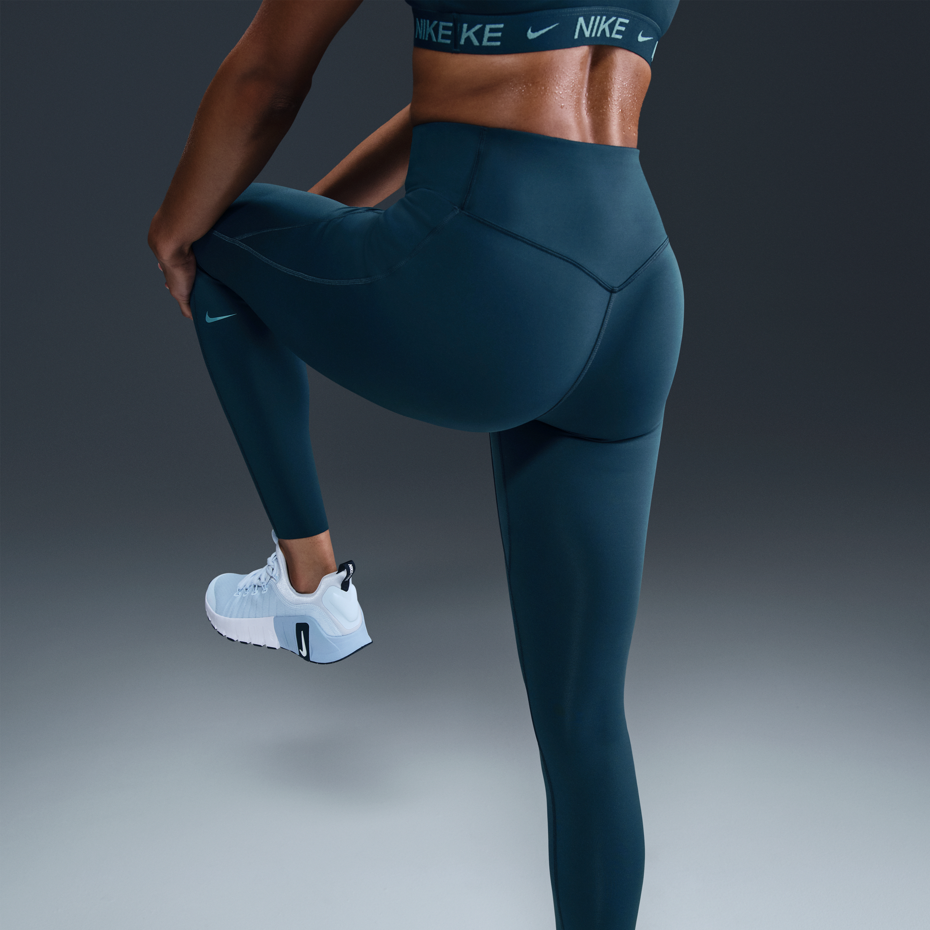 Nike Universa Women's High-Waisted Full-Length Leggings with No Front Seam