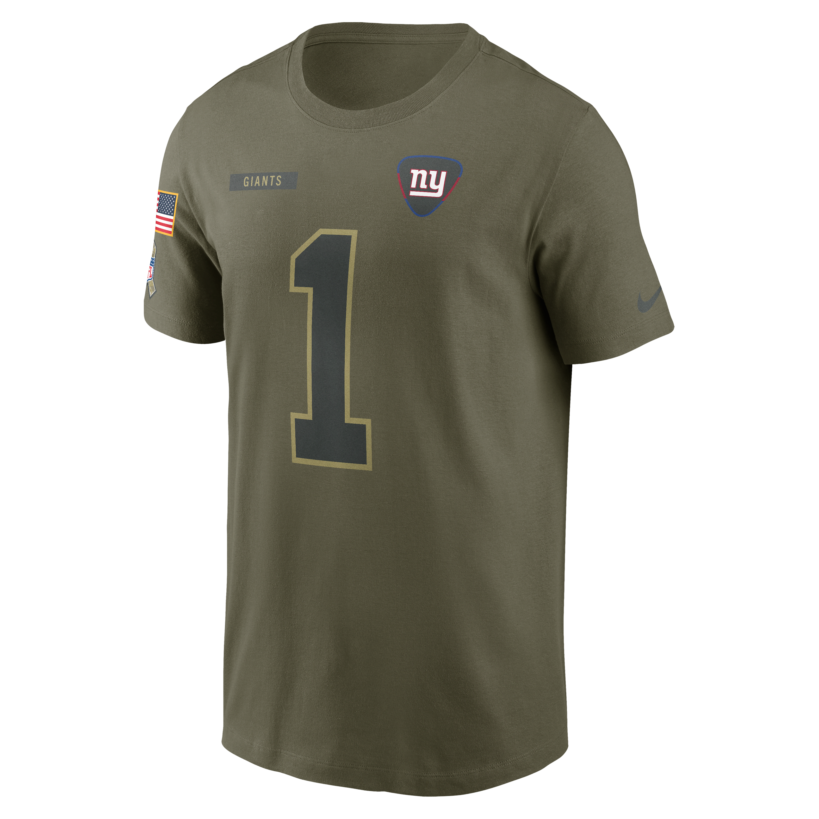 Malik Nabers New York Giants Salute To Service Men’s Nike NFL T-Shirt