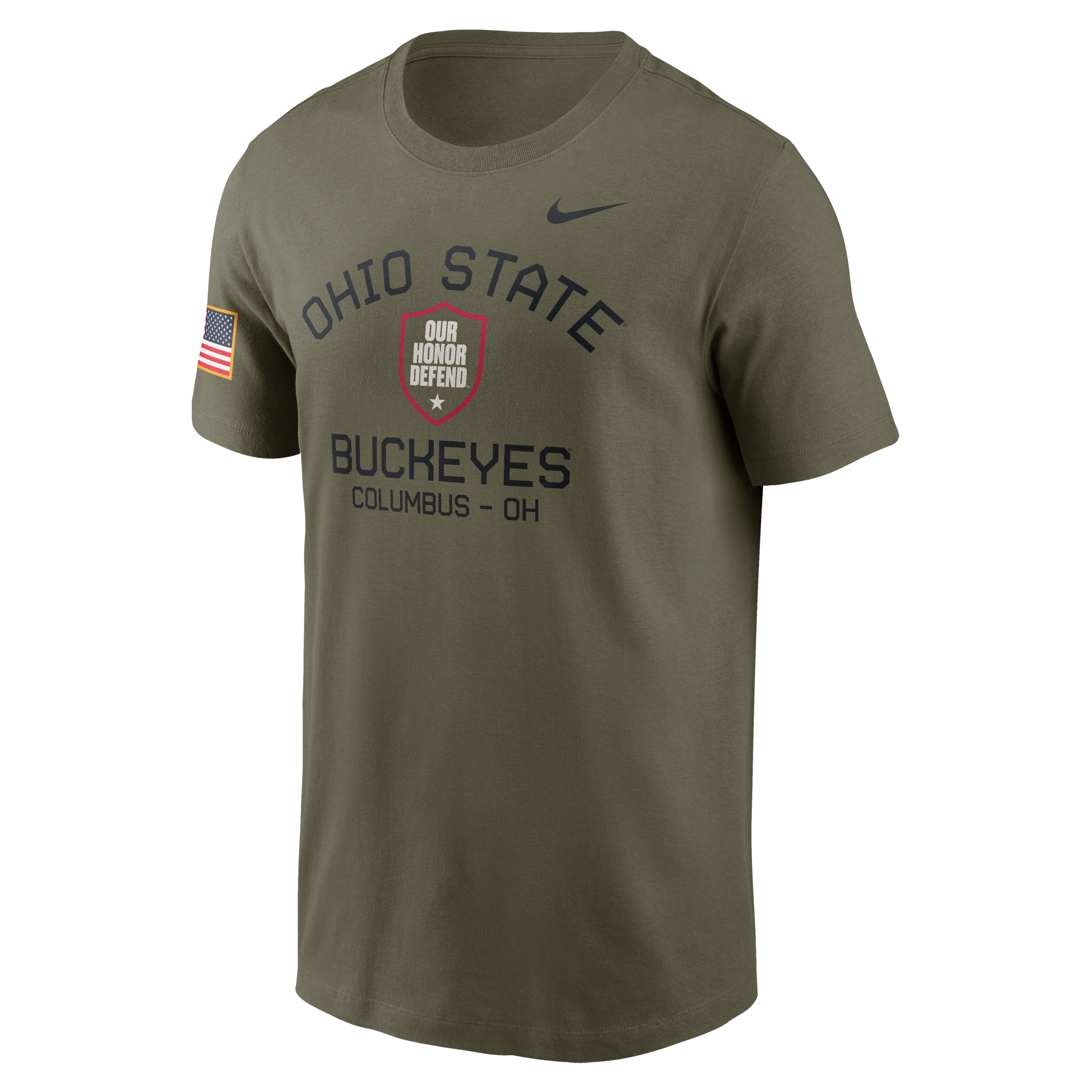 Ohio State Buckeyes Military Appreciation Team Issue Men's Nike Dri-FIT College T-Shirt