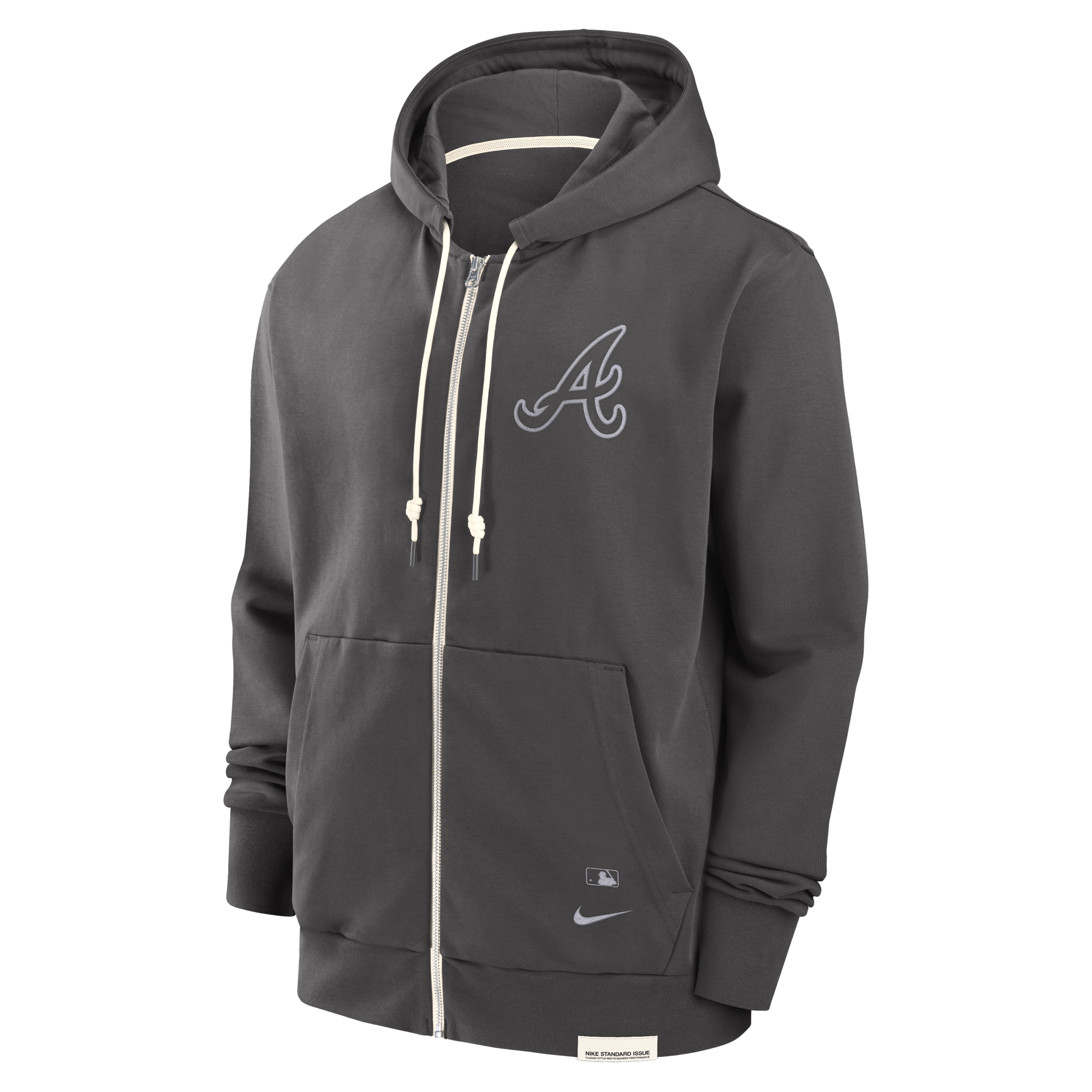 Atlanta Braves Travel Player Men's Nike Dri-FIT MLB Full-Zip Hoodie