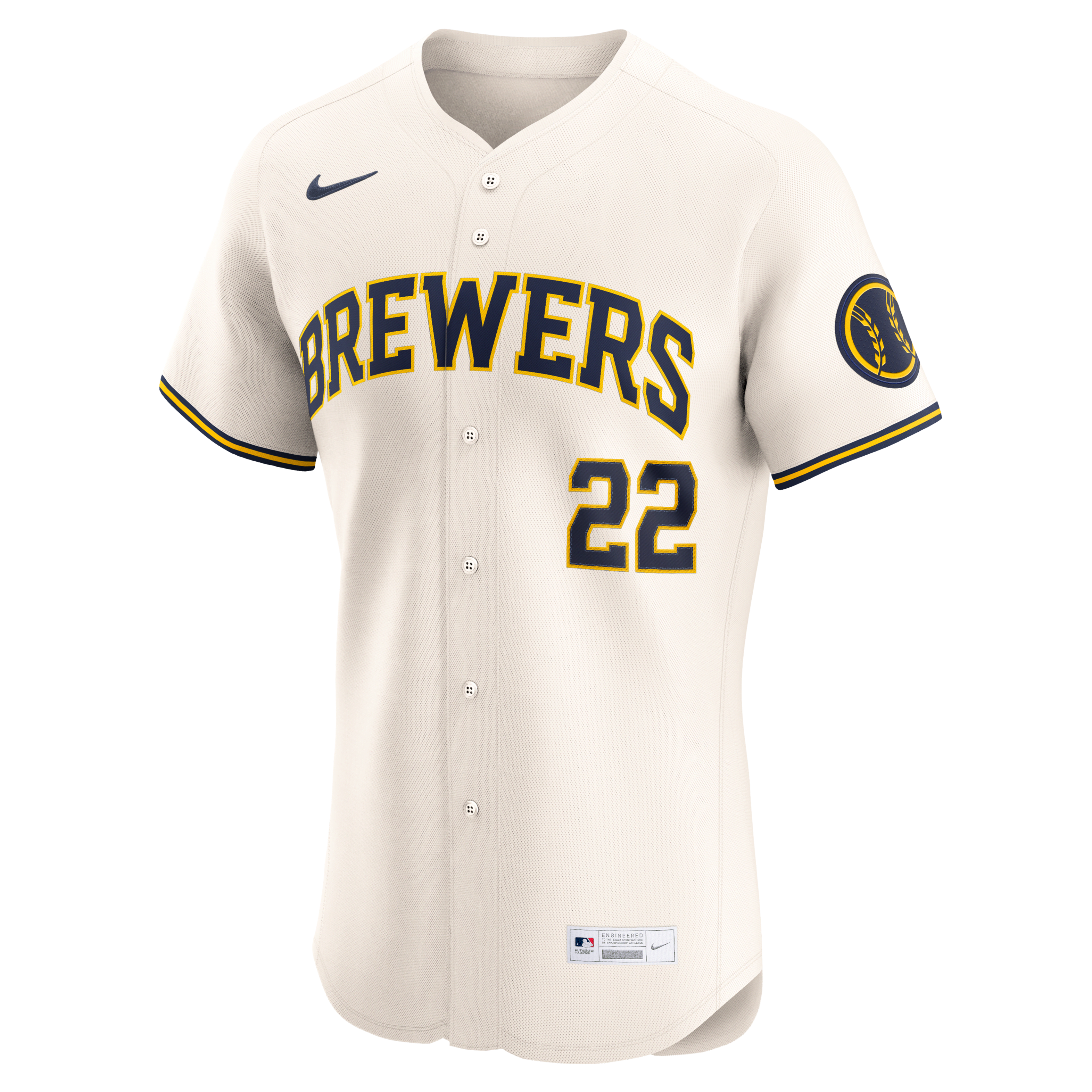 Christian Yelich Milwaukee Brewers Men's Nike Dri-FIT ADV MLB Elite Jersey