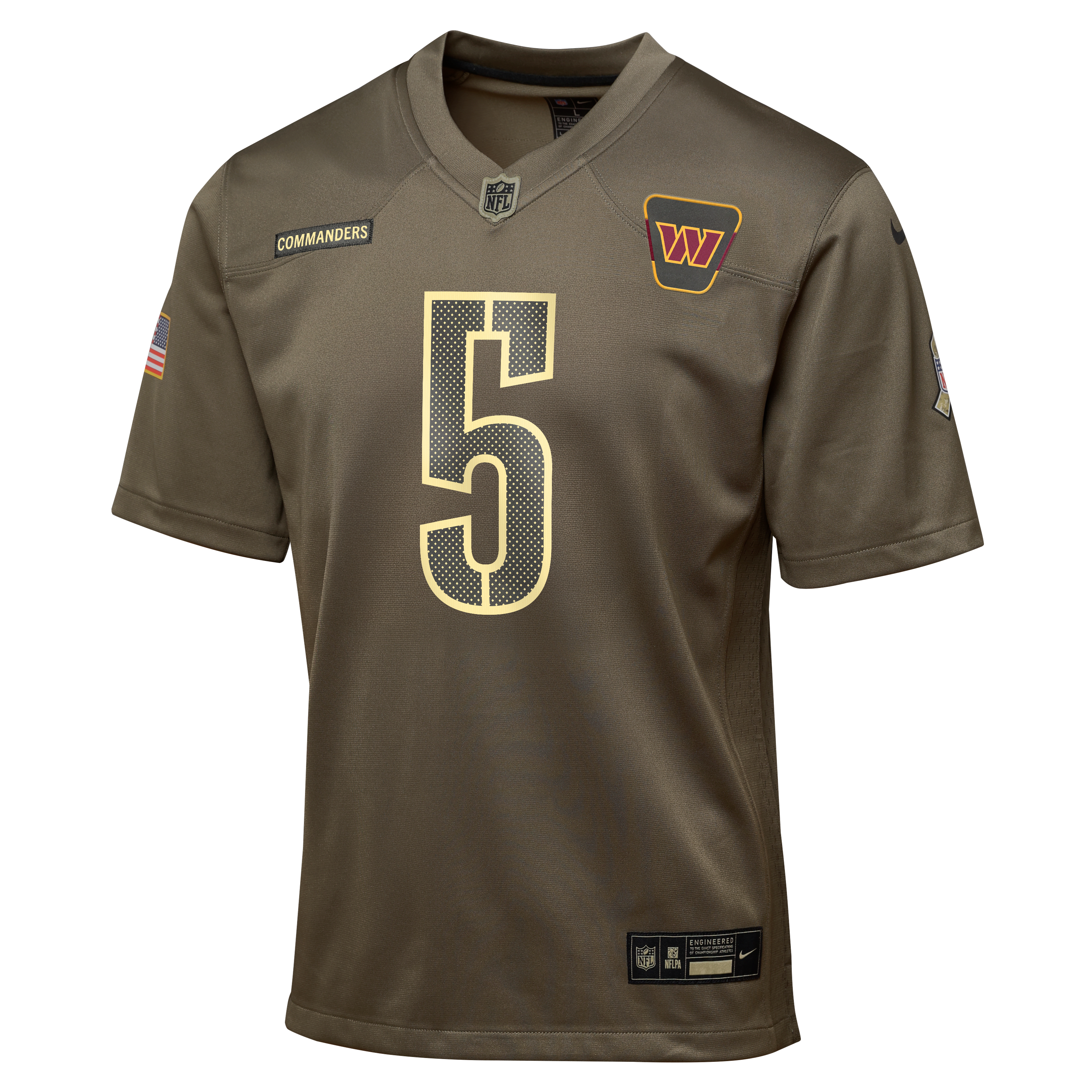 Jayden Daniels Washington Commanders Salute to Service Big Kids’ Nike NFL Game Jersey