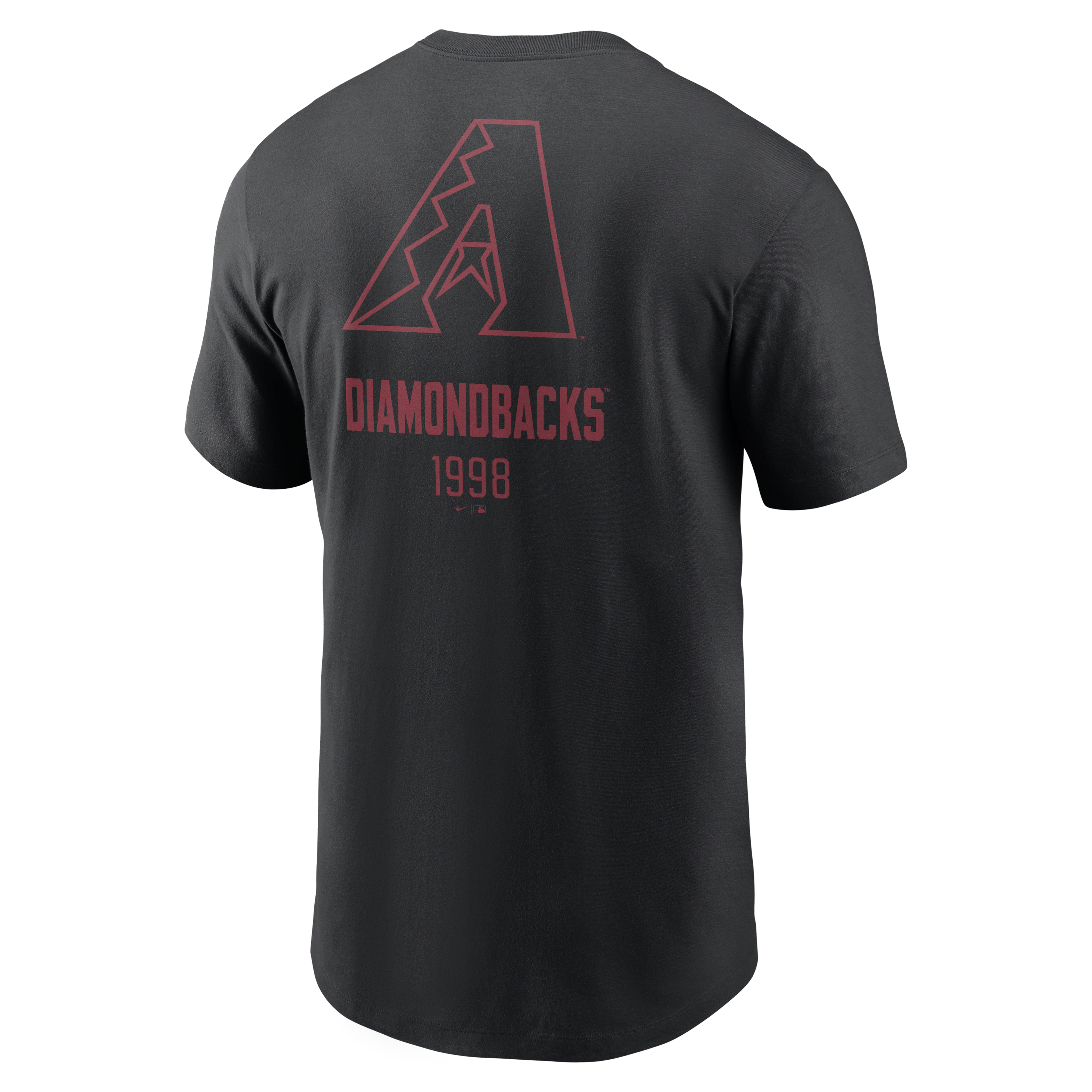 Arizona Diamondbacks Large Logo Back Stack Men's Nike MLB T-Shirt