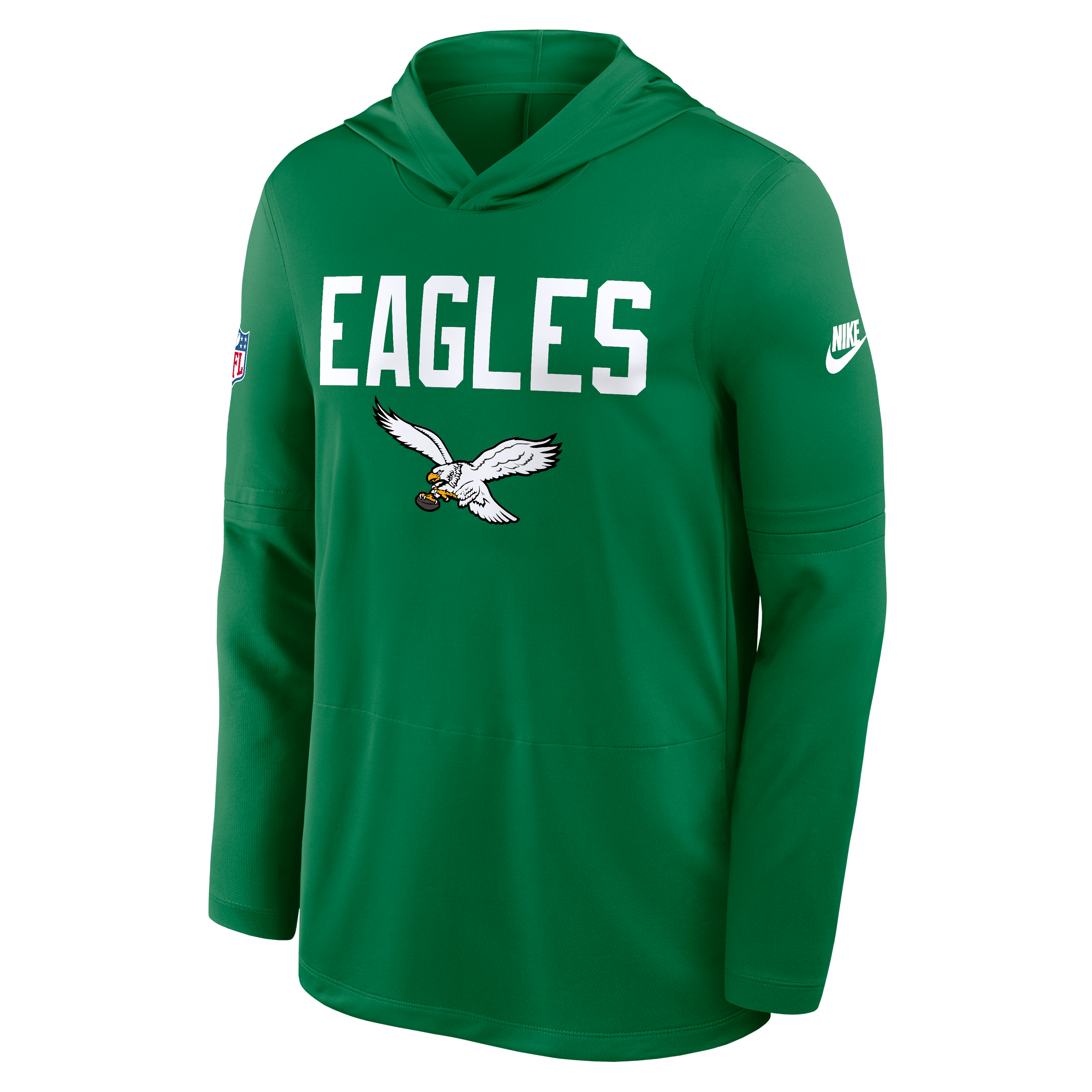 Philadelphia Eagles Pass Accuracy Men's Nike Dri-FIT NFL Long-Sleeve Hooded Top