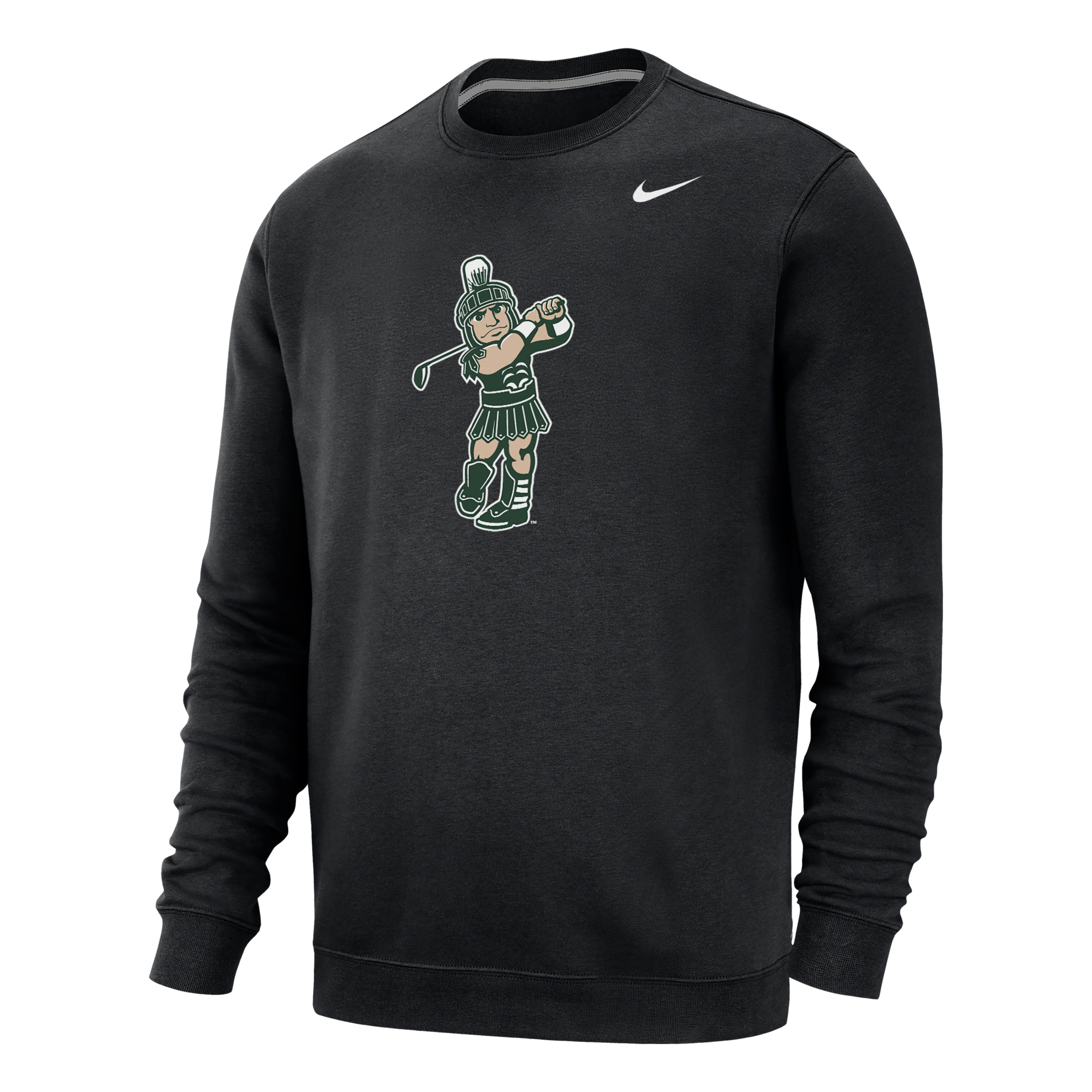 Michigan State Club Fleece Men's Nike College Crew-Neck Sweatshirt