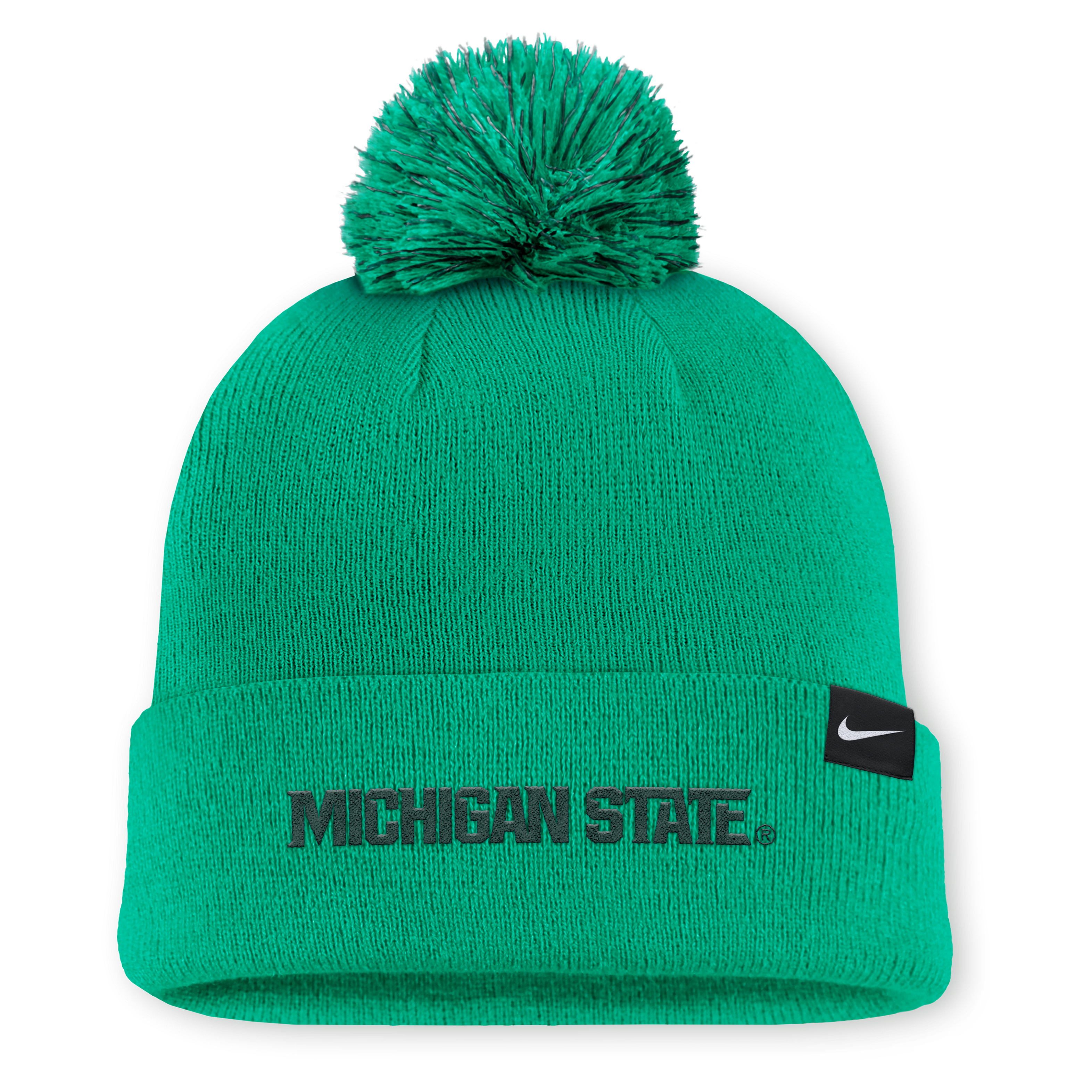 Michigan State Primetime Campus Toned Men's Nike College Cuffed Pom Beanie