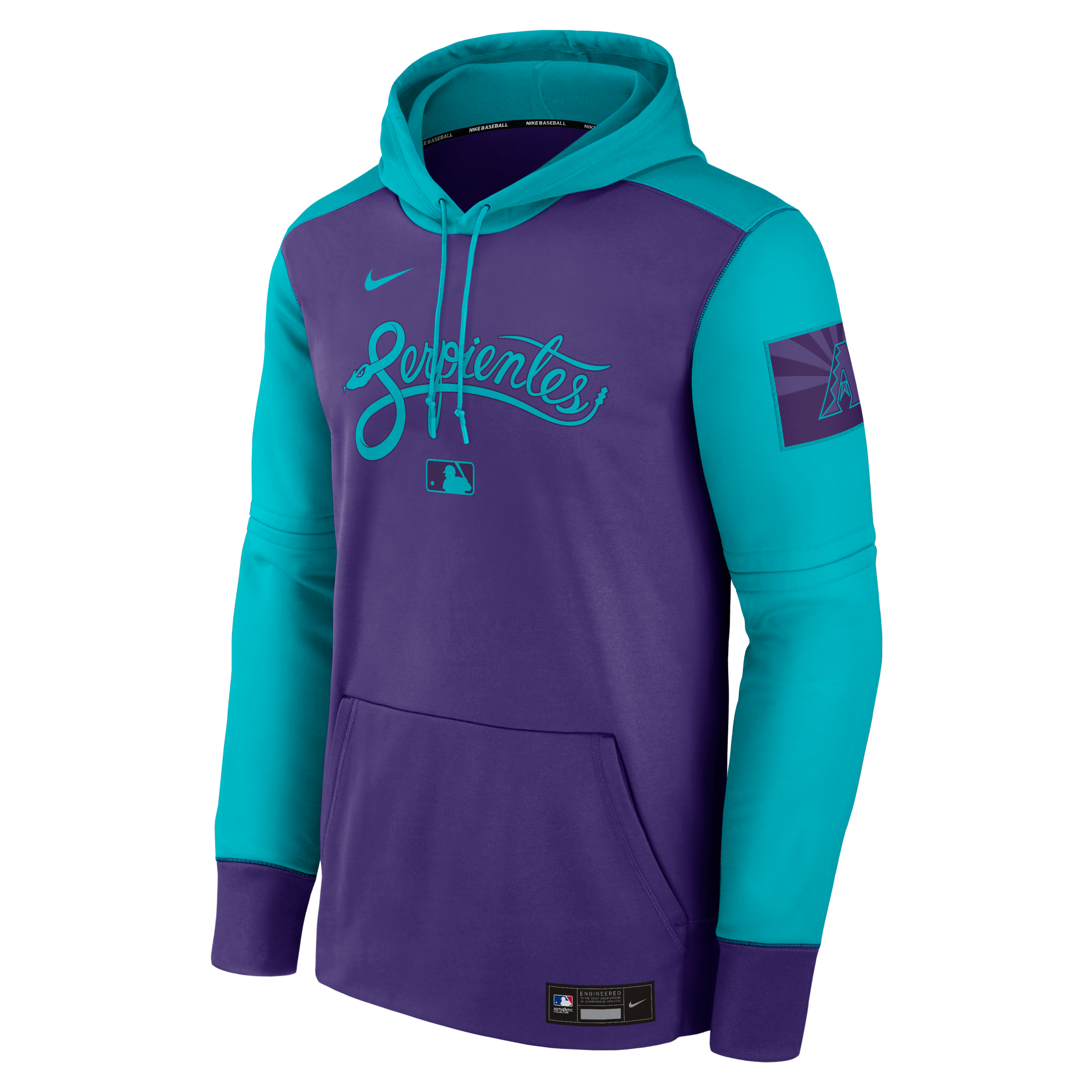 Arizona Diamondbacks Authentic Collection City Connect Men's Nike Therma MLB Pullover Hoodie