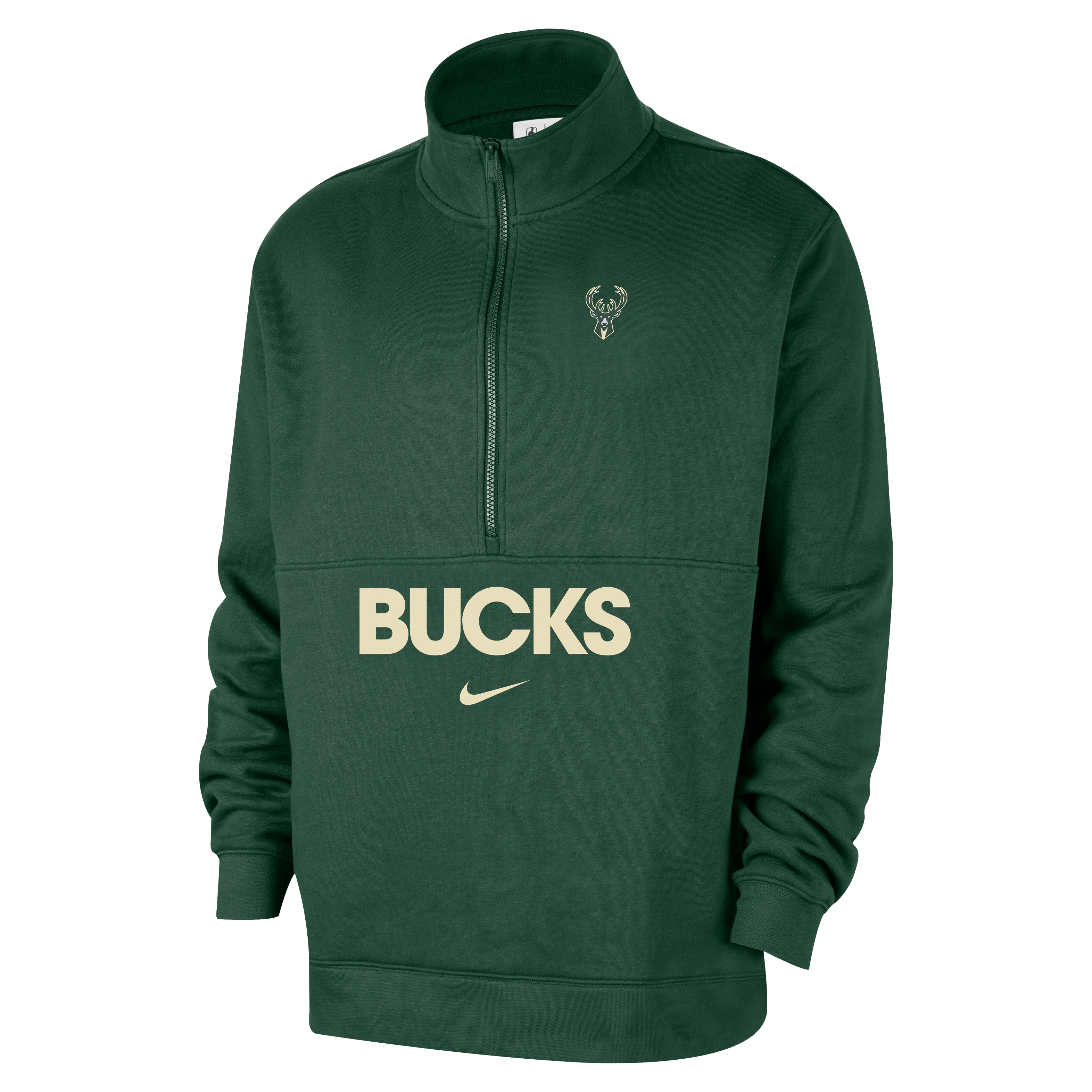 Milwaukee Bucks Club Courtside Men's Nike NBA 1/2-Zip Top