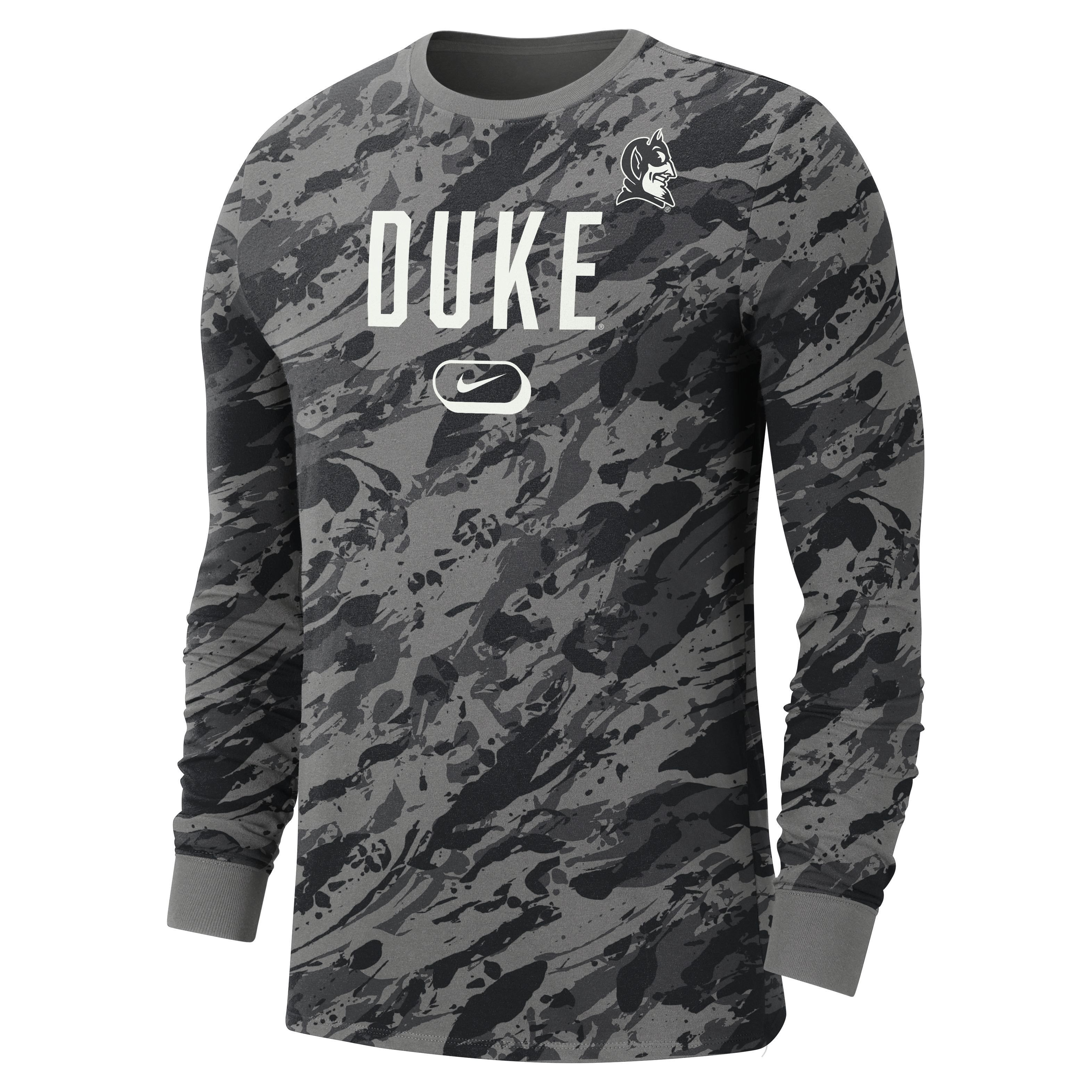 Duke Men's Nike College Crew-Neck Long-Sleeve T-Shirt