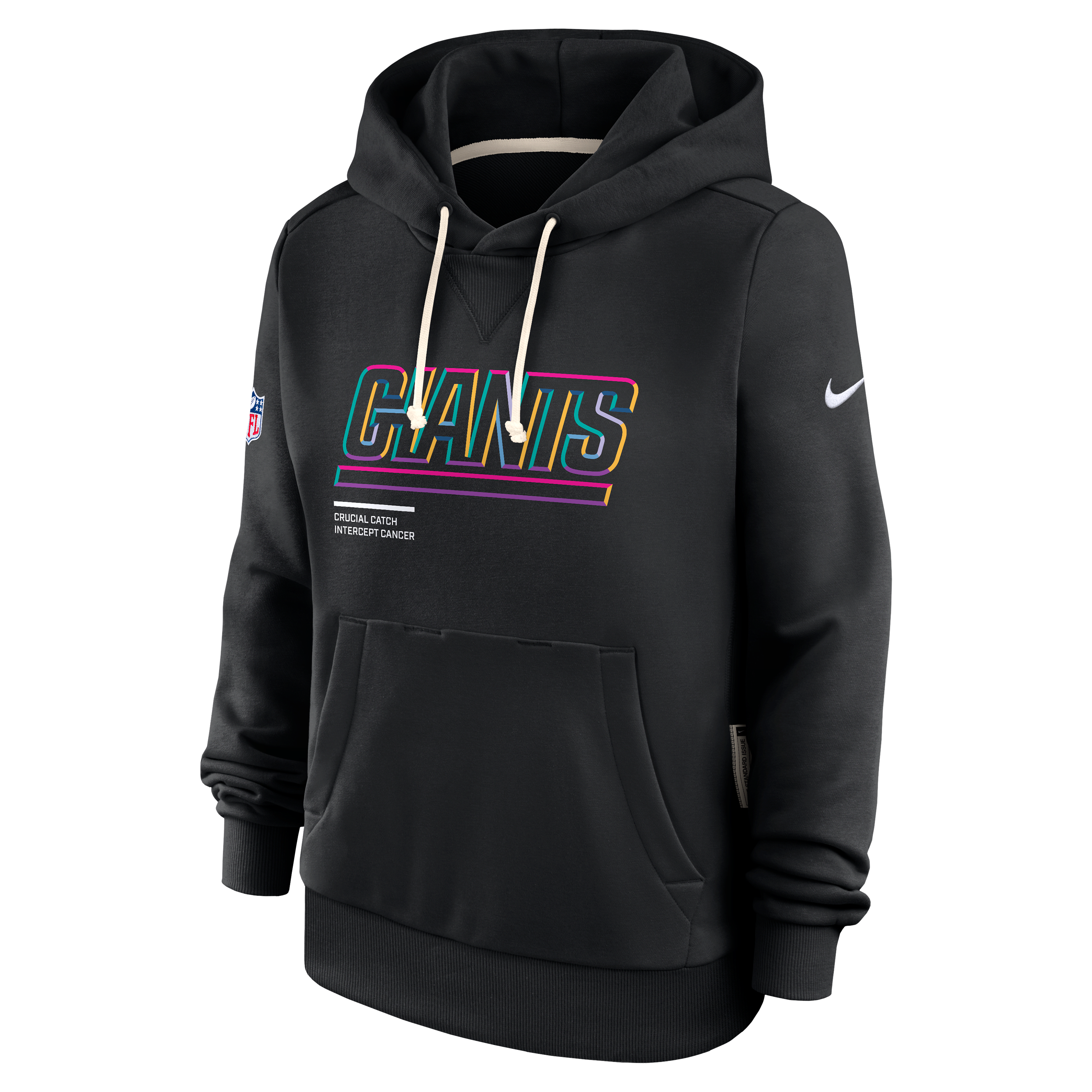 New York Giants Crucial Catch Women's Nike Dri-FIT NFL Pullover Hoodie