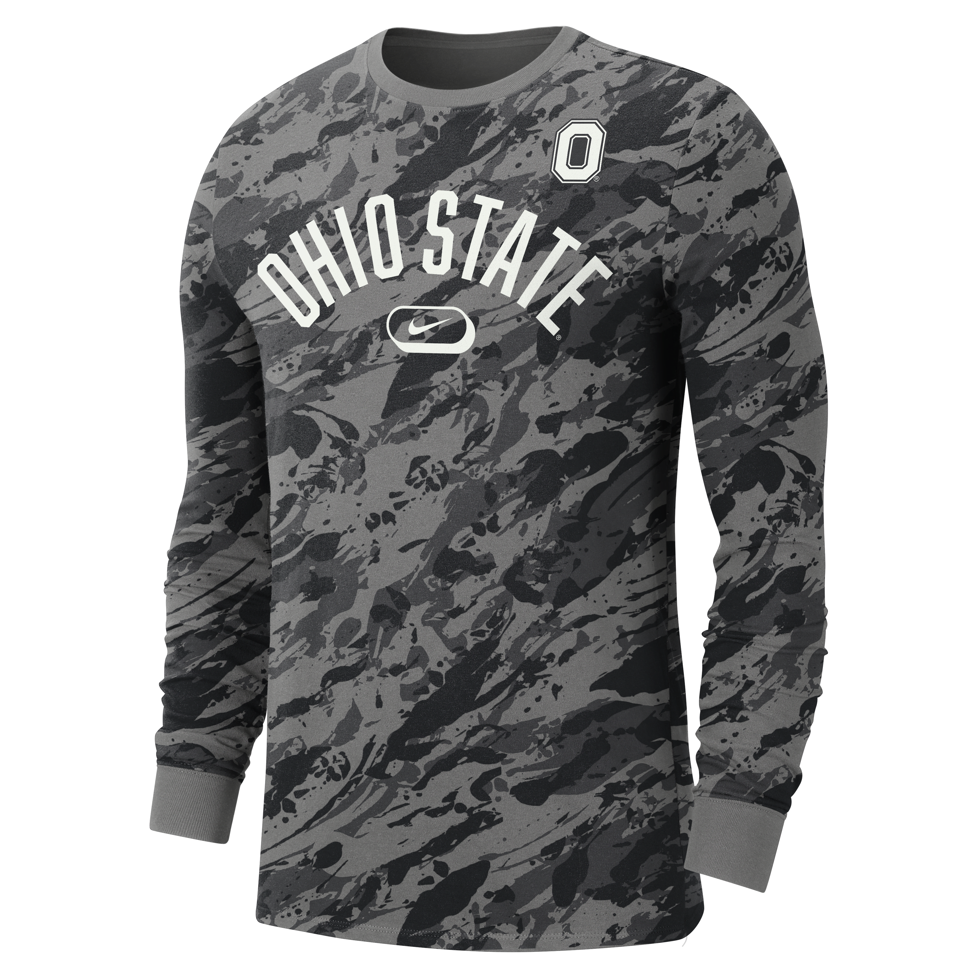 Ohio State Men's Nike College Crew-Neck Long-Sleeve T-Shirt