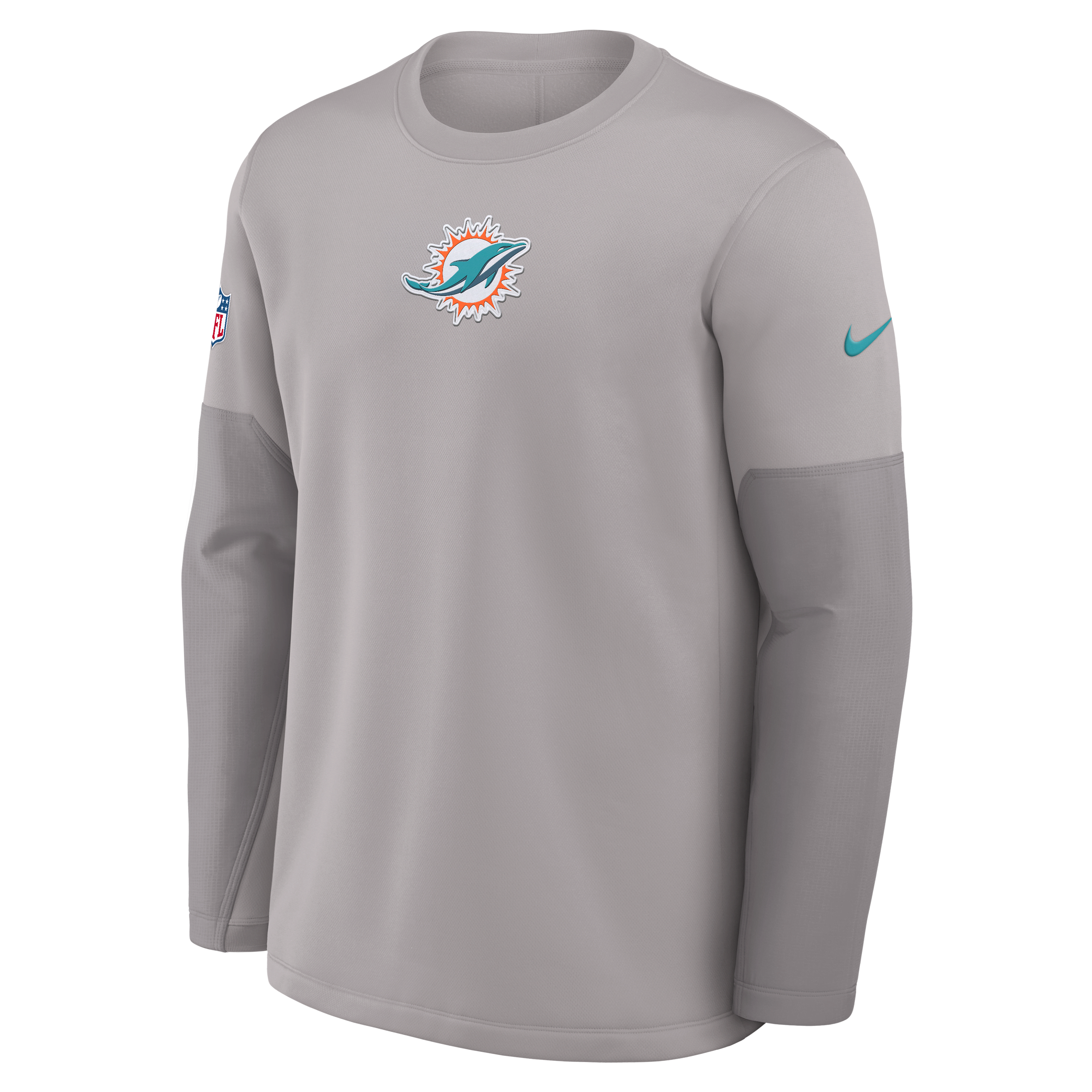 Miami Dolphins Scripted To Win Sideline Coach Men's Nike Therma-FIT NFL Long-Sleeve T-Shirt