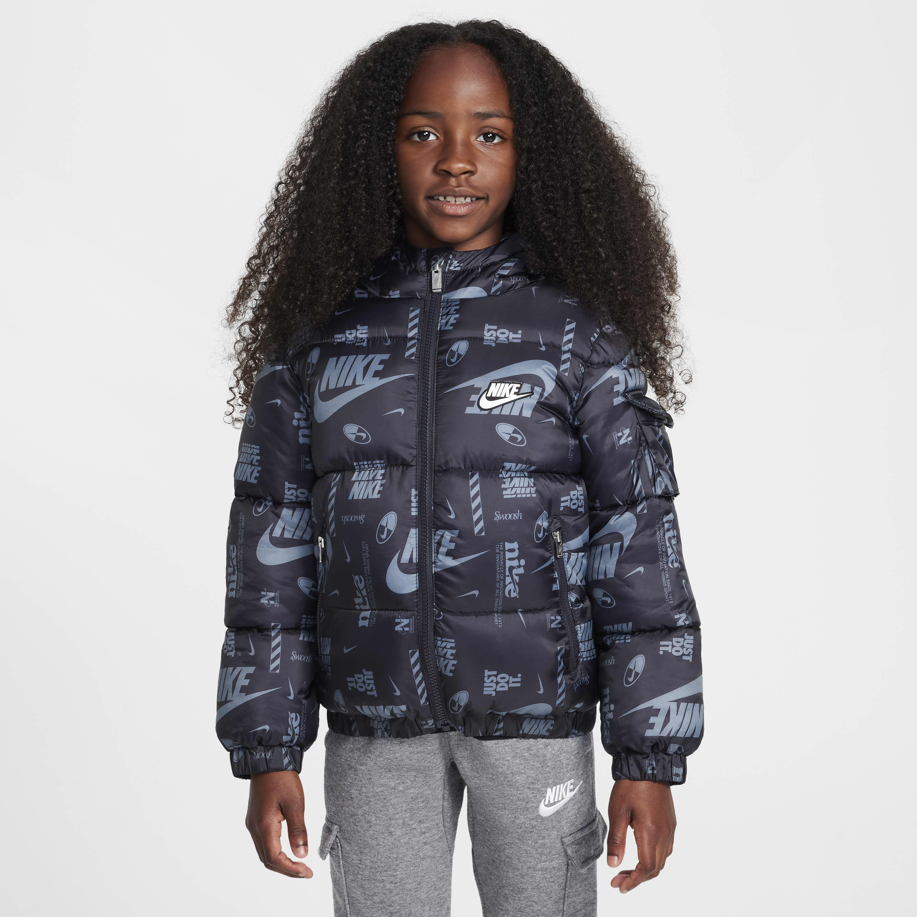 Nike Little Kids' DNA Logo Puffer Jacket