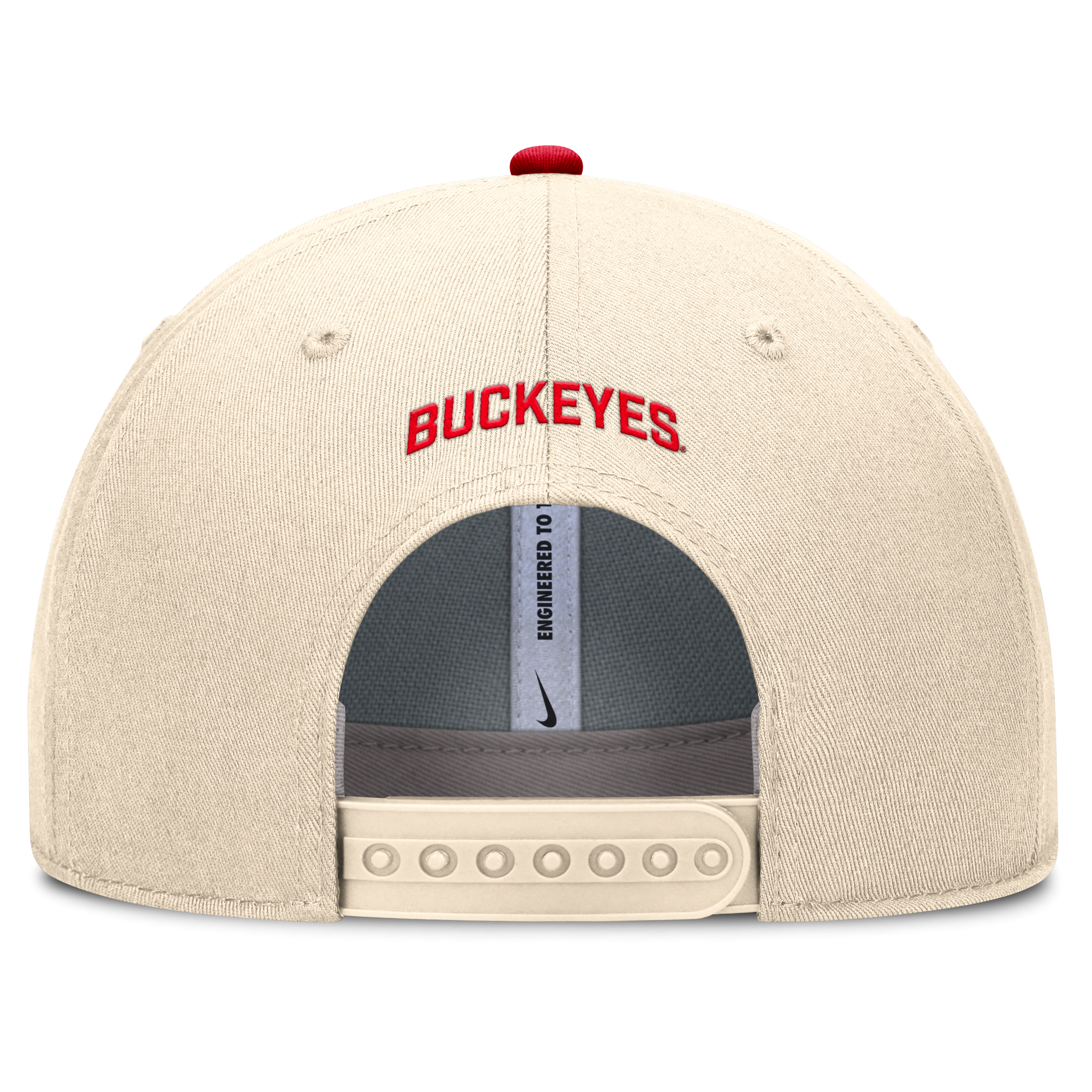 Ohio State Primetime Rise Men's Nike Dri-FIT College Trucker Adjustable Hat