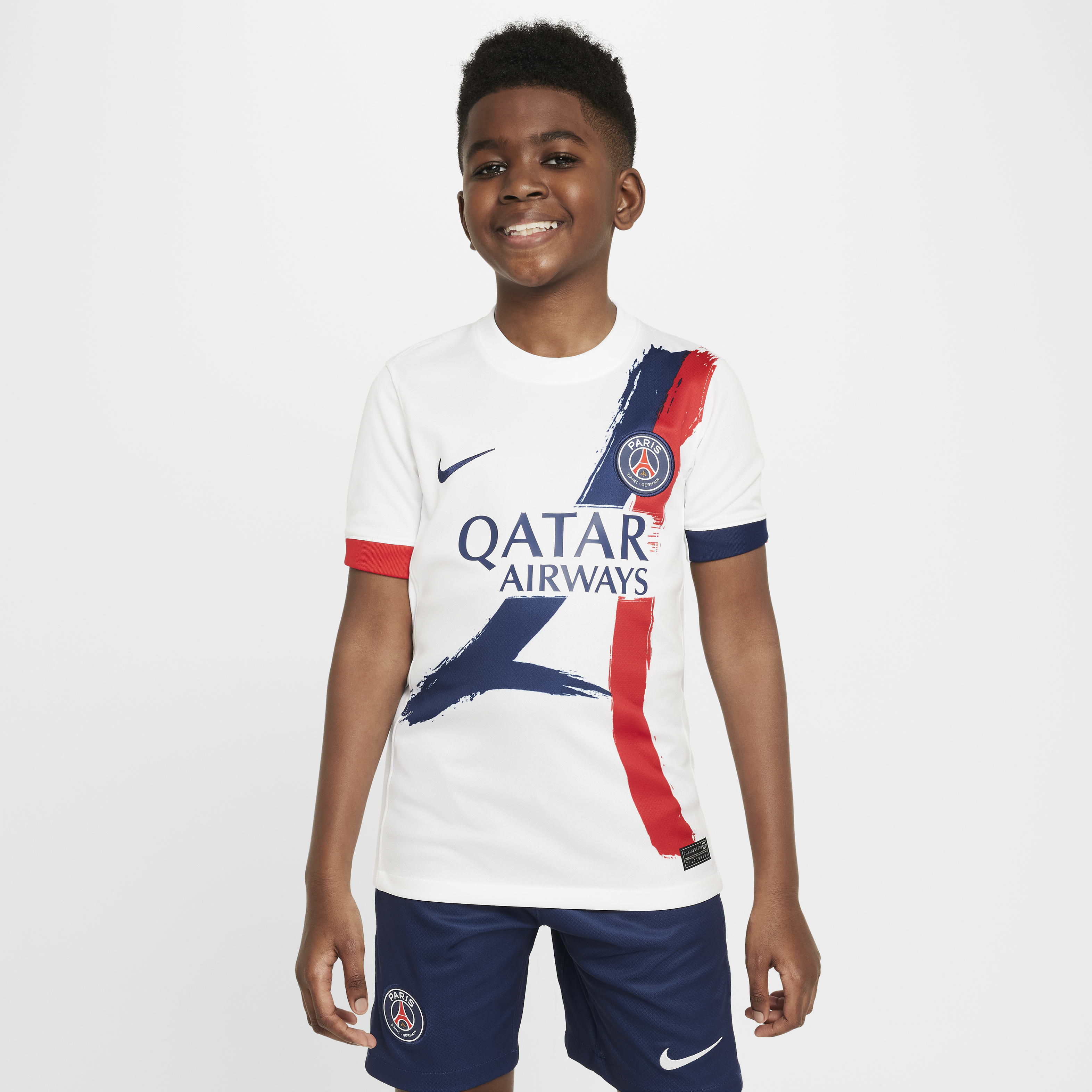 Paris Saint-Germain 2024/25 Stadium Away Big Kids' Nike Dri-FIT Soccer Replica Jersey