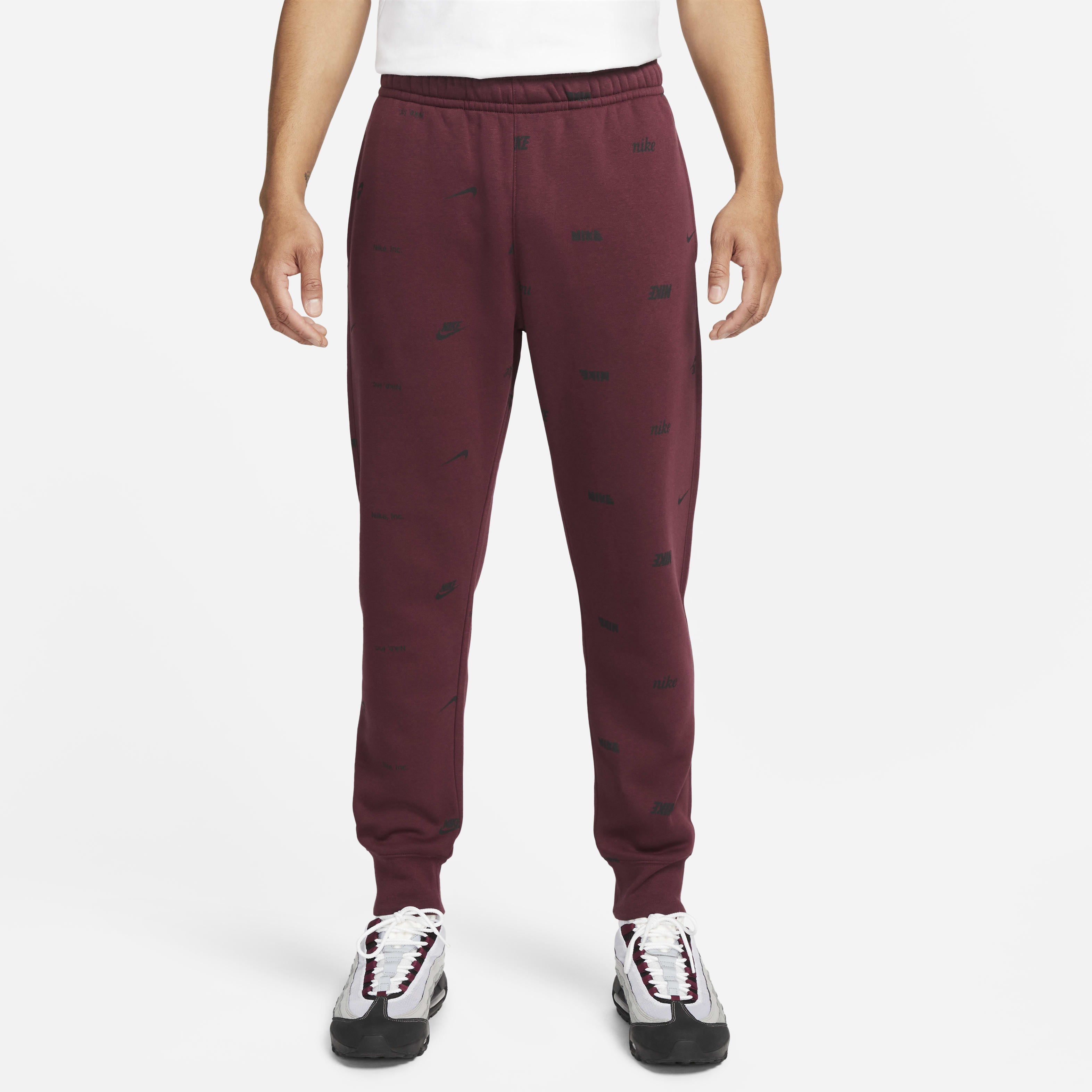 Nike Club Fleece Men's Brushed-Back Allover Print Joggers