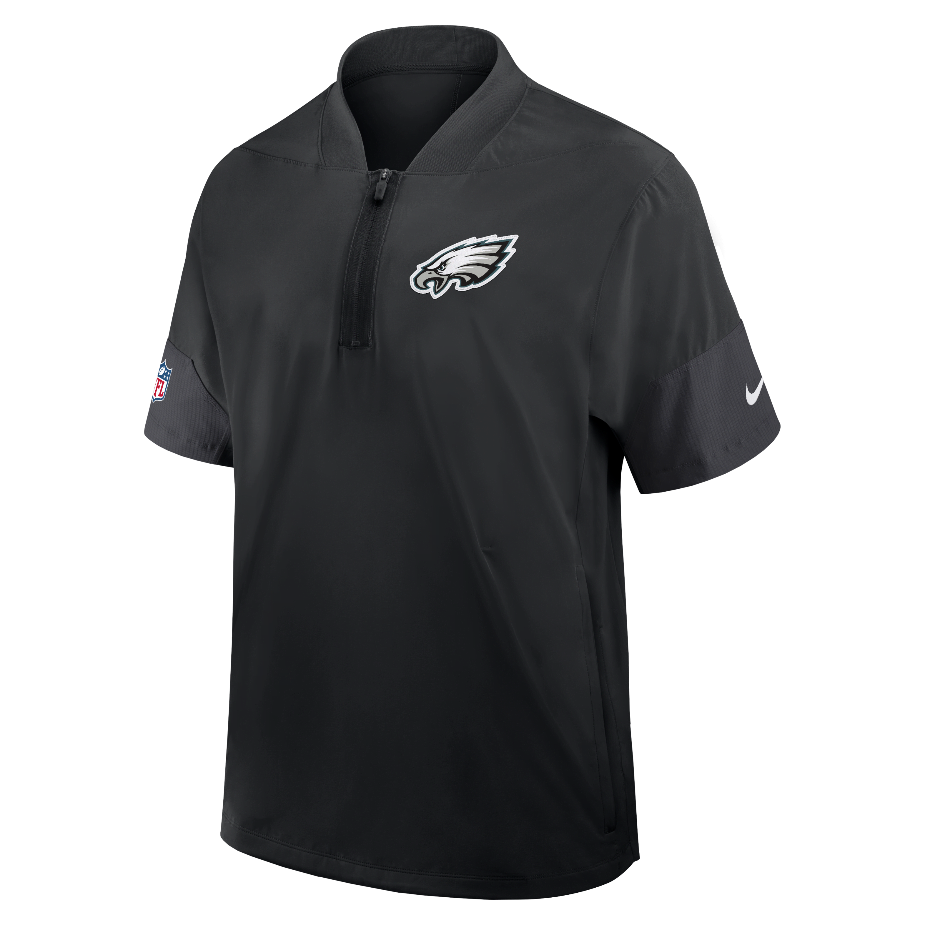 Philadelphia Eagles Sideline Coach Men's Nike NFL 1/2-Zip Short-Sleeve Jacket