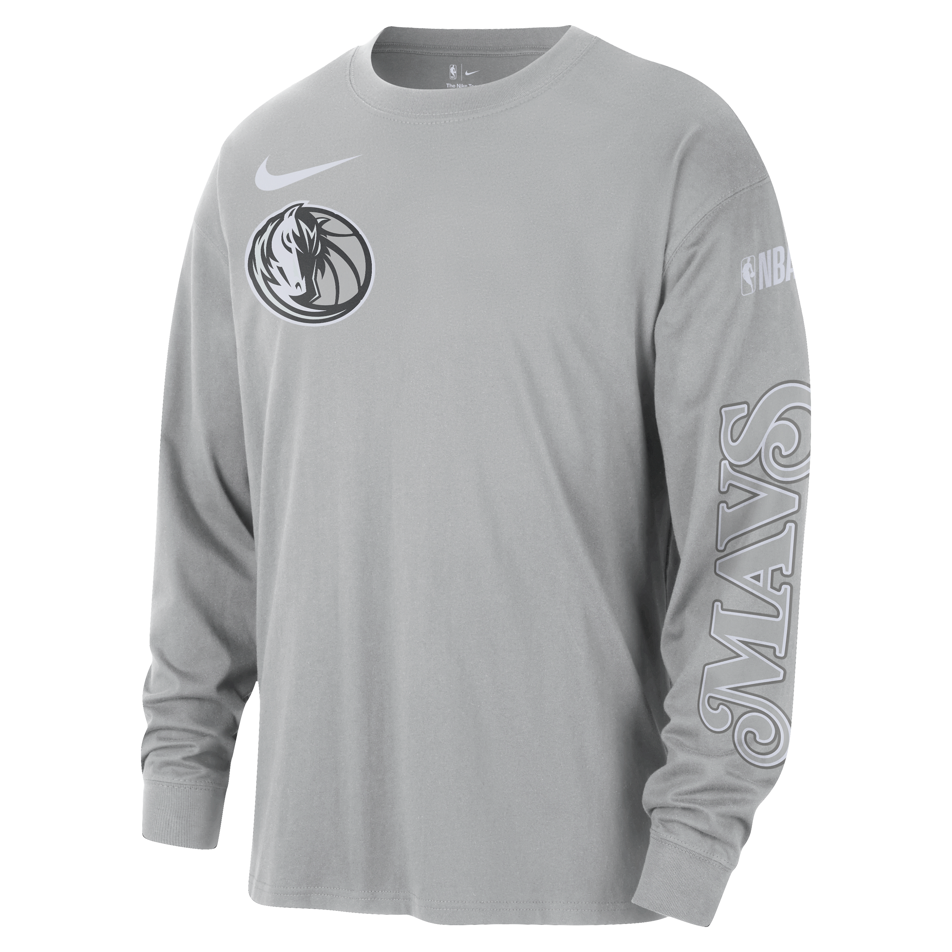 Dallas Mavericks Courtside City Edition Men's Nike NBA Max90 Long-Sleeve T-Shirt