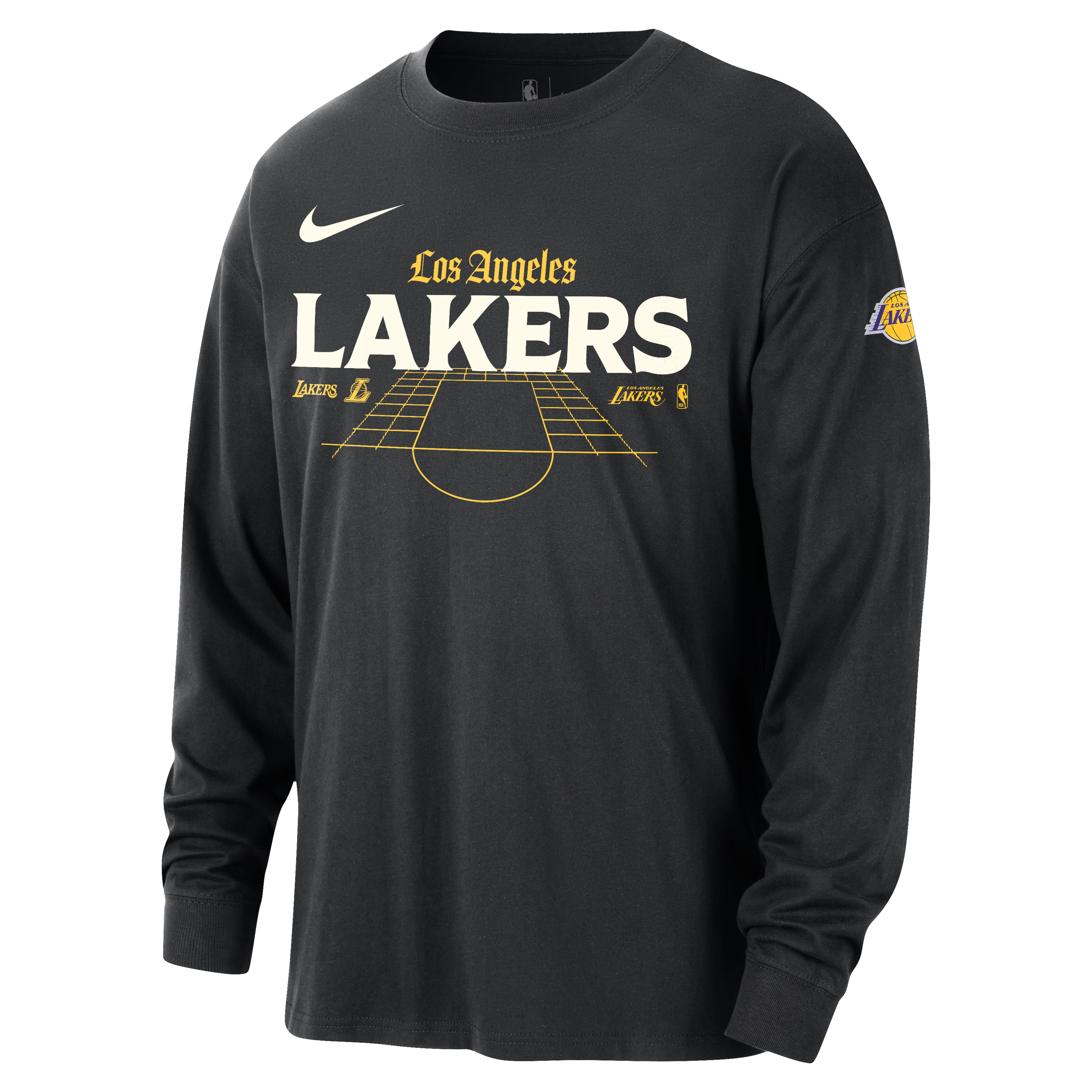 Los Angeles Lakers Men's Nike NBA Long-Sleeve Max90 T-Shirt