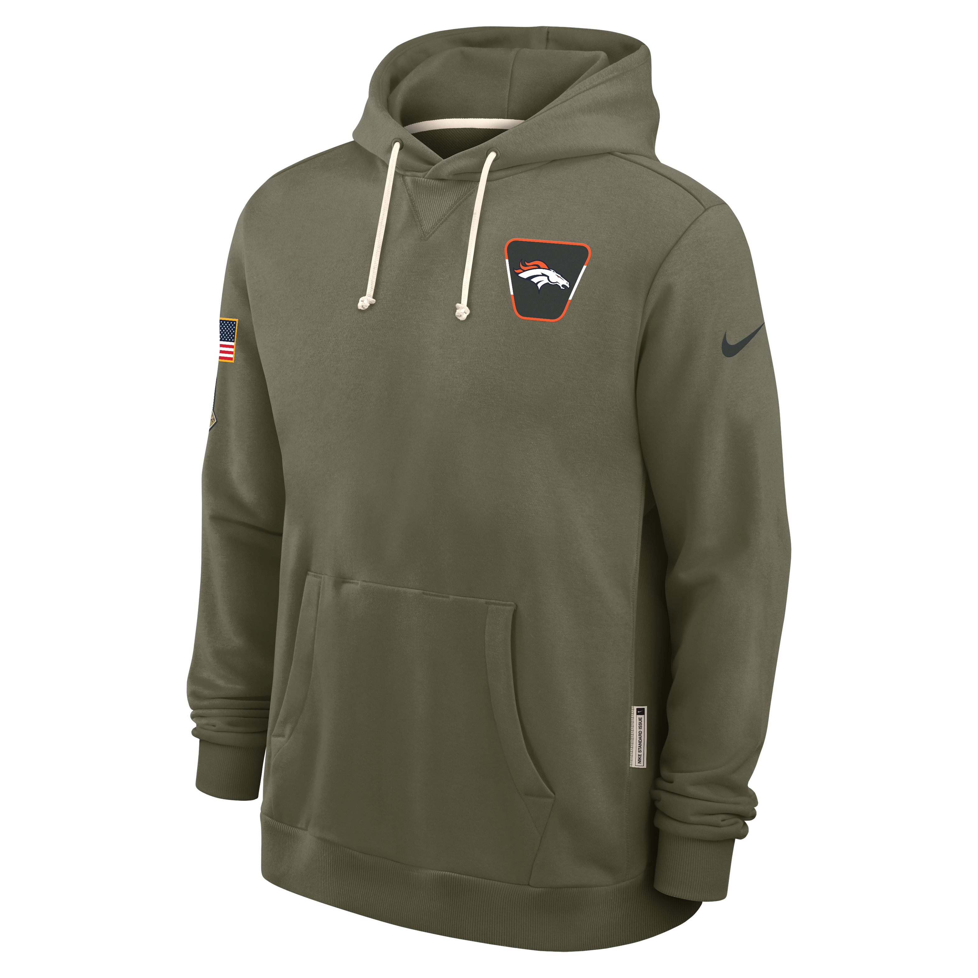 Denver Broncos Salute to Service Sideline Dominant Force Men's Nike Dri-FIT NFL Pullover Hoodie