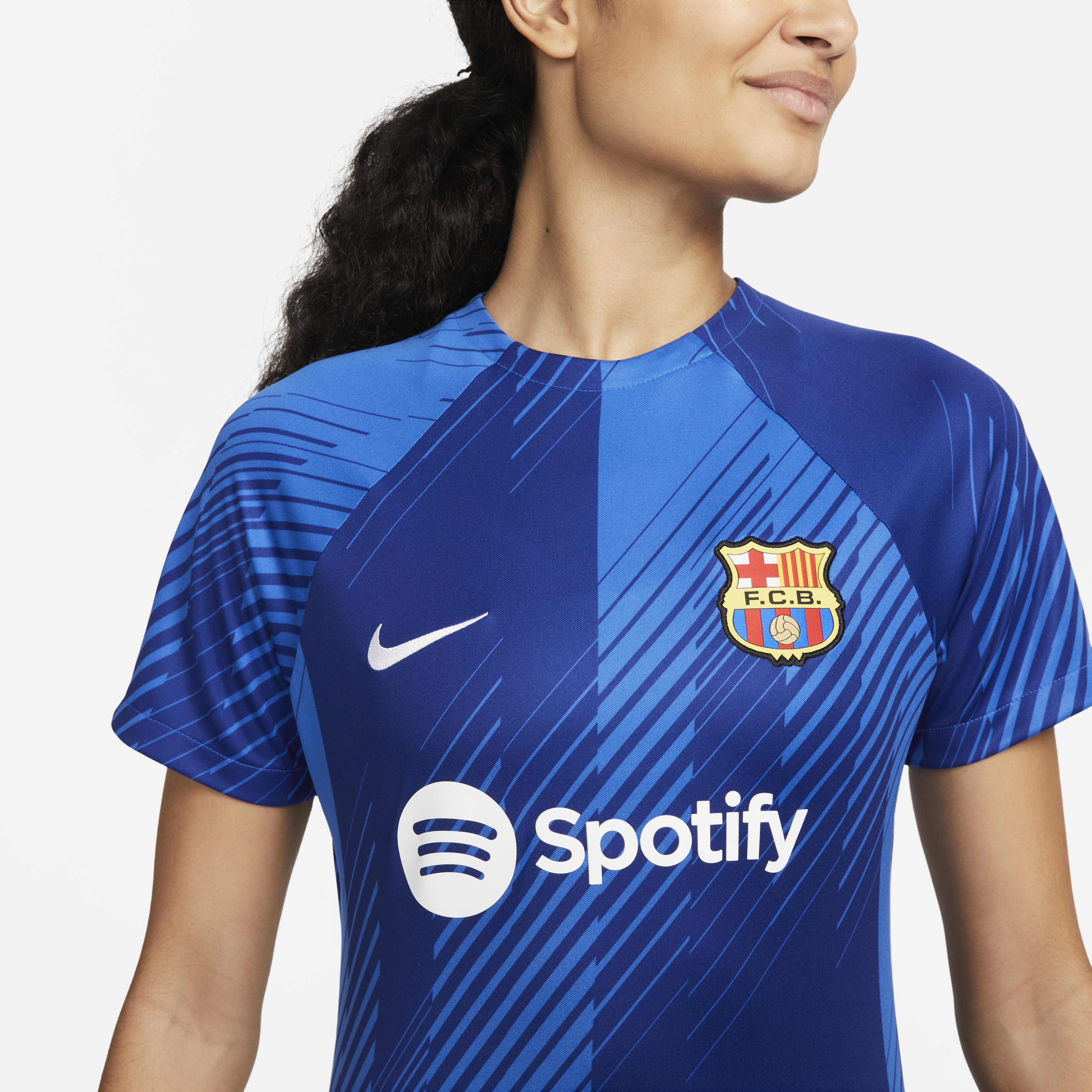 FC Barcelona Academy Pro Women's Nike Dri-FIT Pre-Match Soccer Top