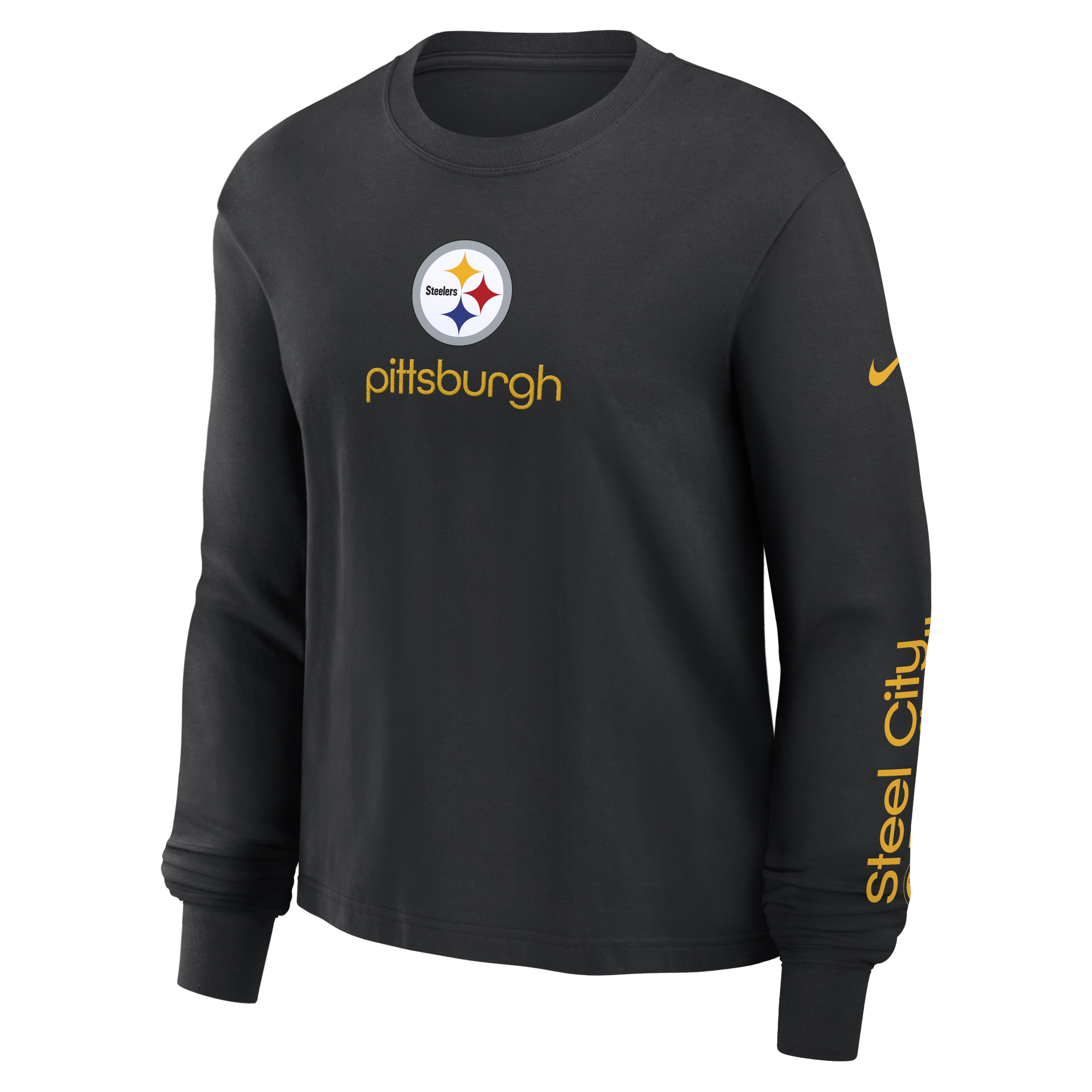 Pittsburgh Steelers Boxy Women's Nike NFL Long-Sleeve T-Shirt