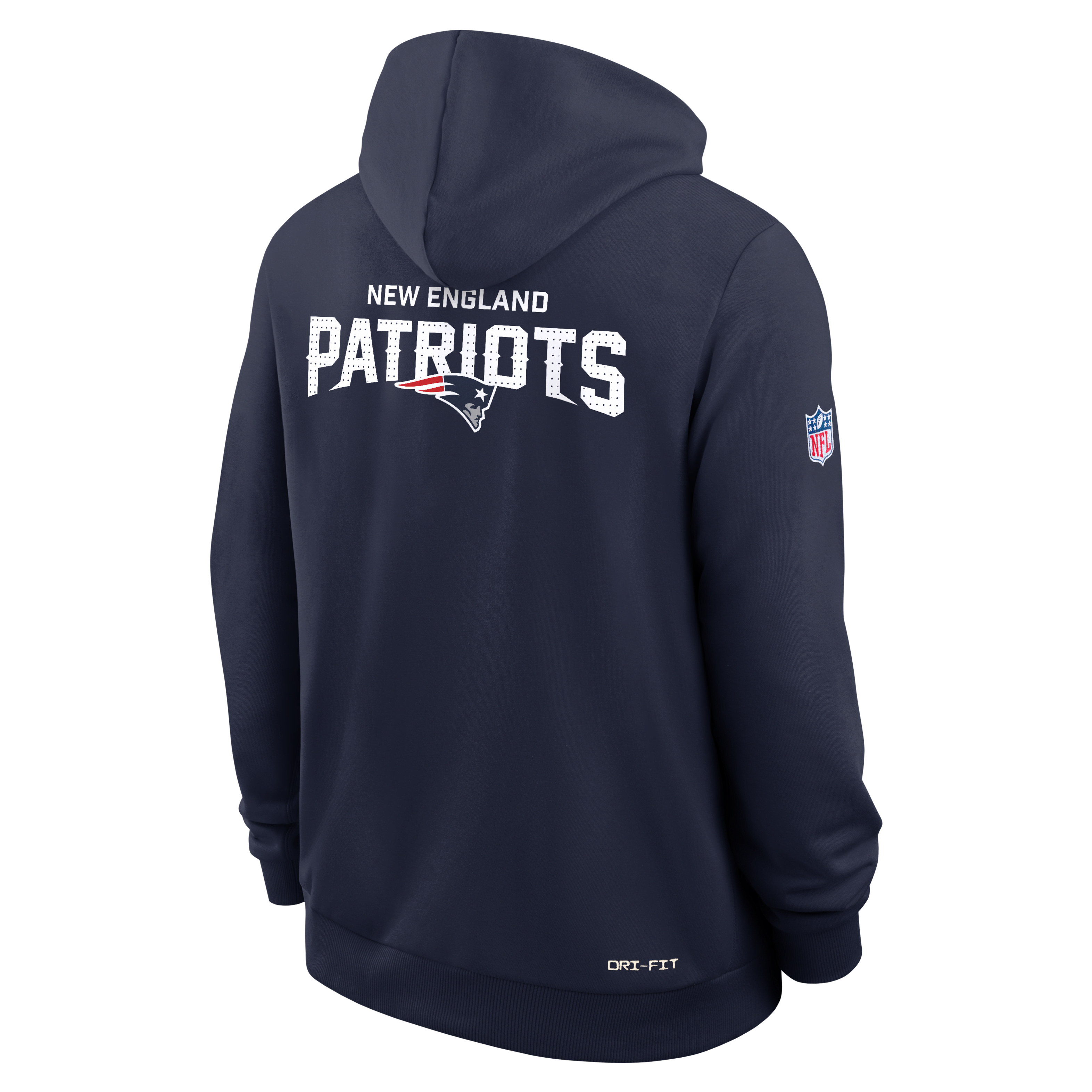 New England Patriots Initial Home Sideline Men's Nike Dri-FIT NFL Pullover Hoodie